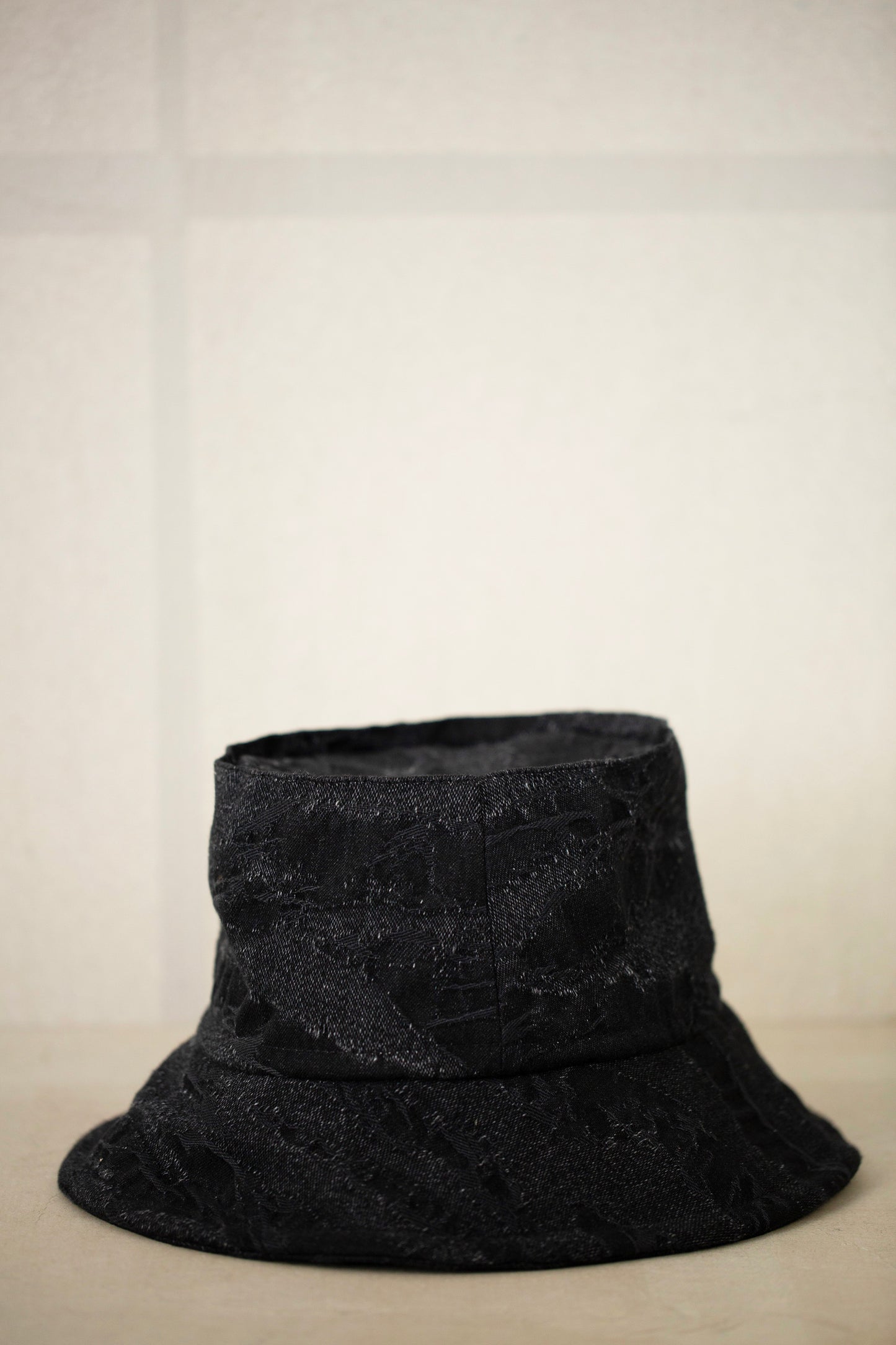 HAT#9 - CAMOUFLAGE DENIM BLACK