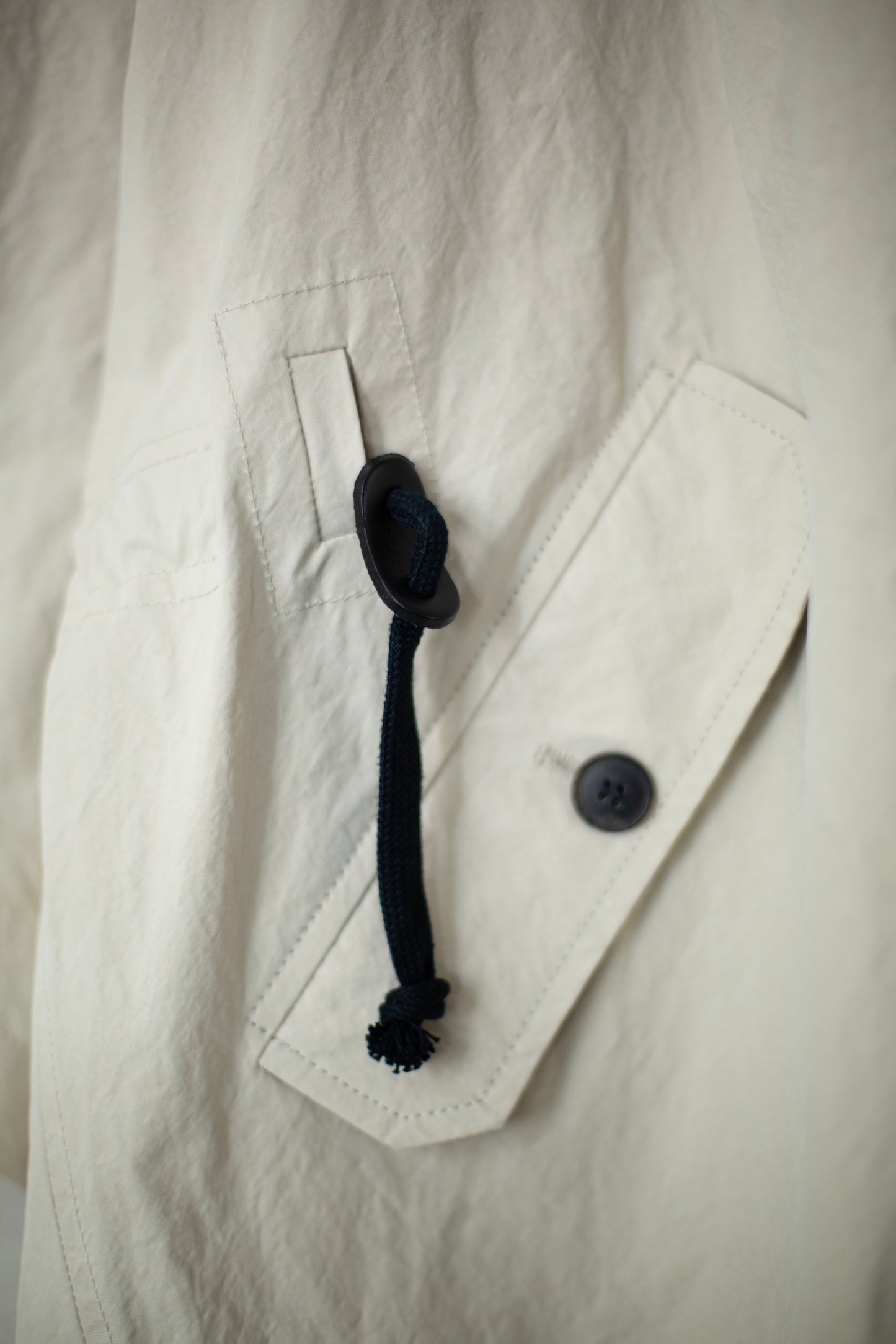 COAT#32 - TIME WASHED CANVAS CHALK