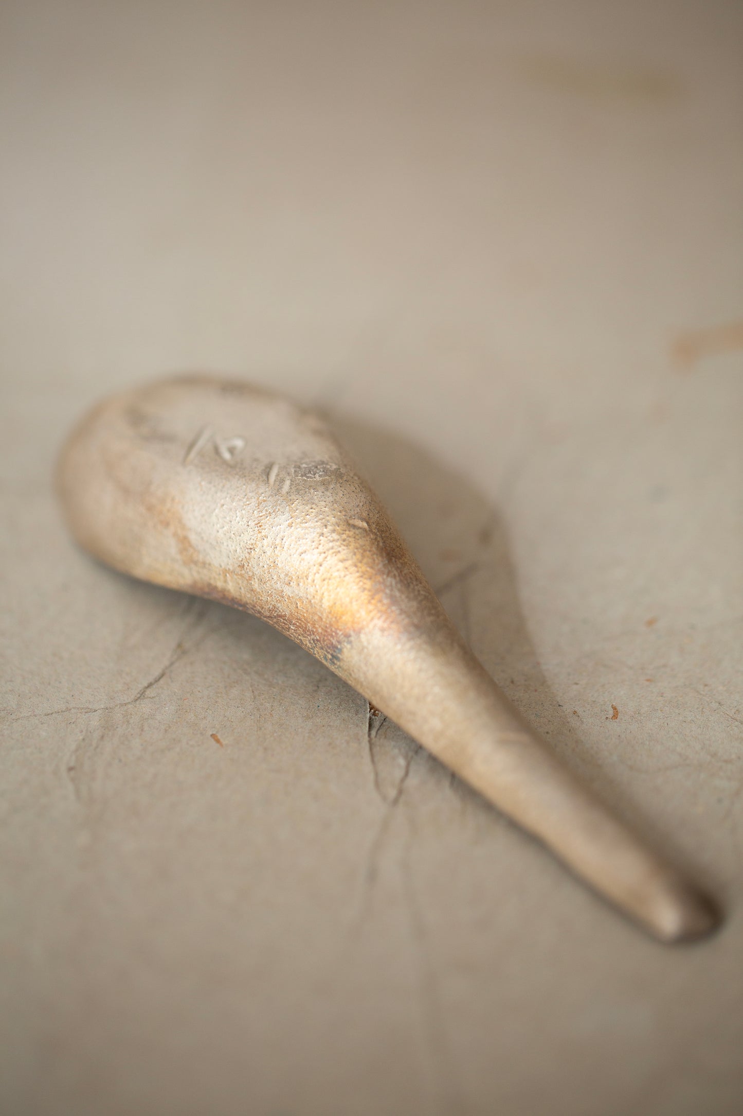 Silver glaze spoon