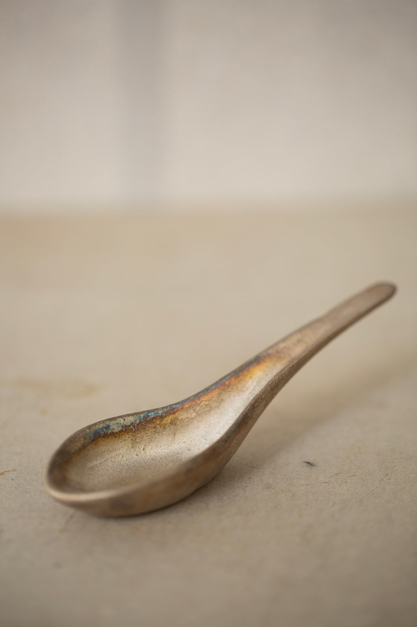 Silver glaze spoon