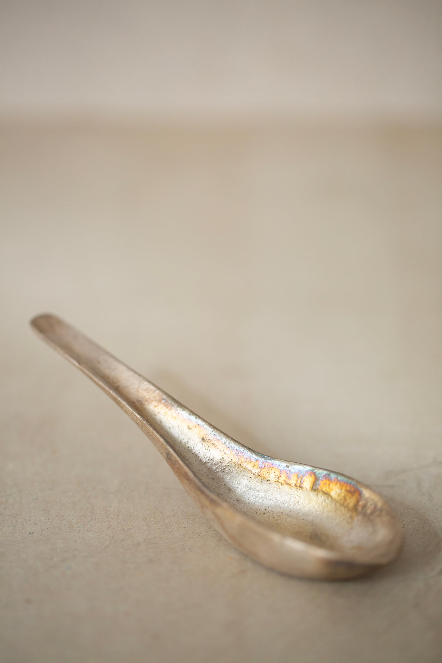 Silver glaze spoon