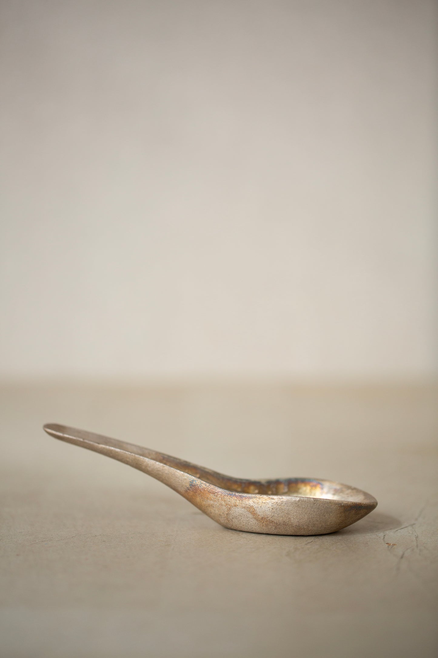 Silver glaze spoon