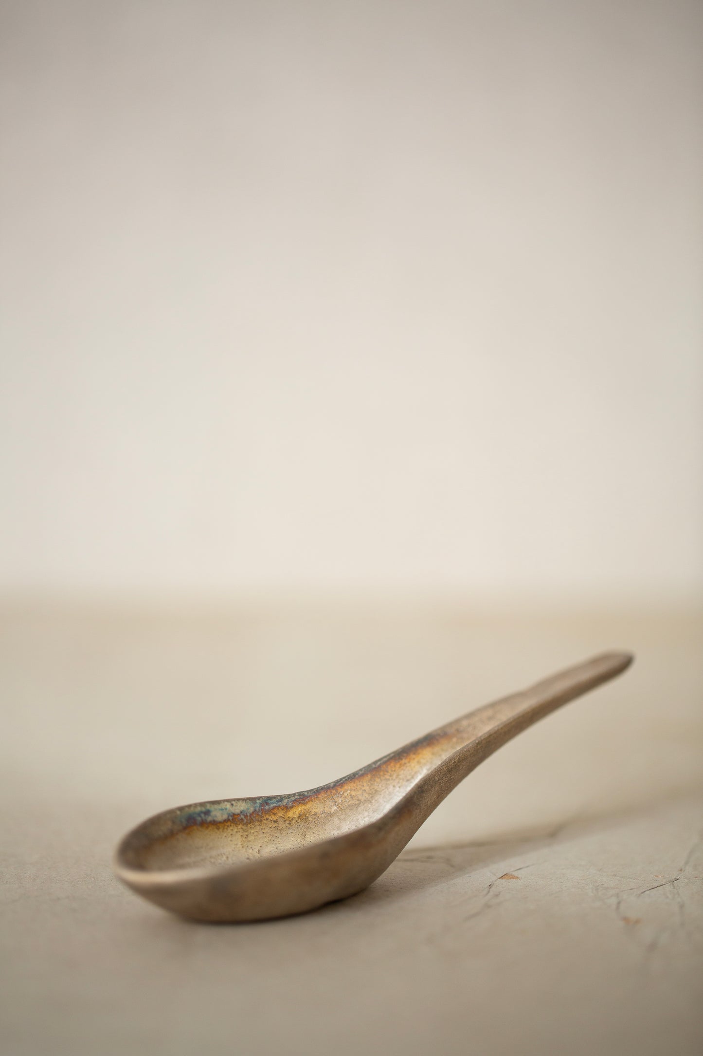Silver glaze spoon