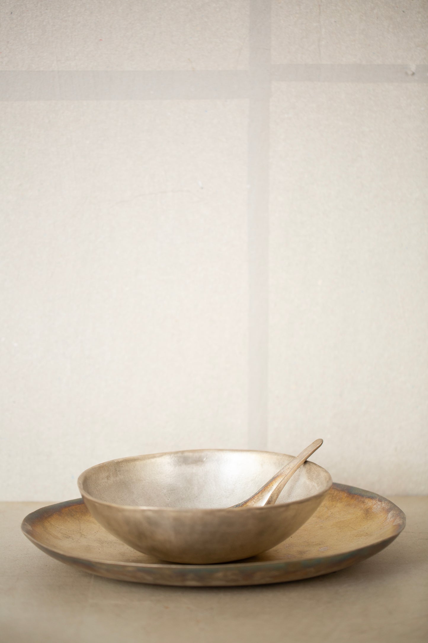 Silver glaze dish