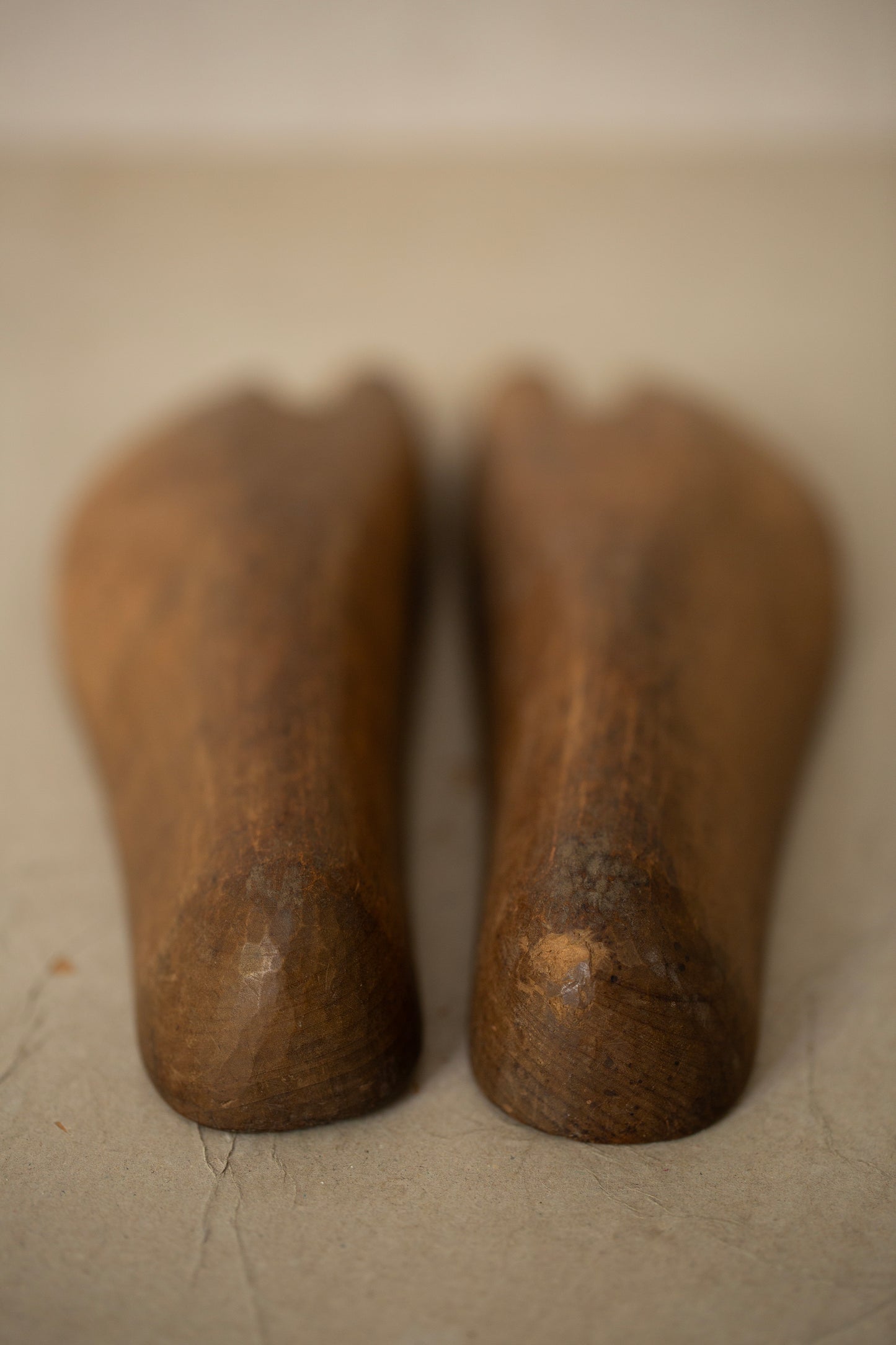 Antique wooden tabi molds
