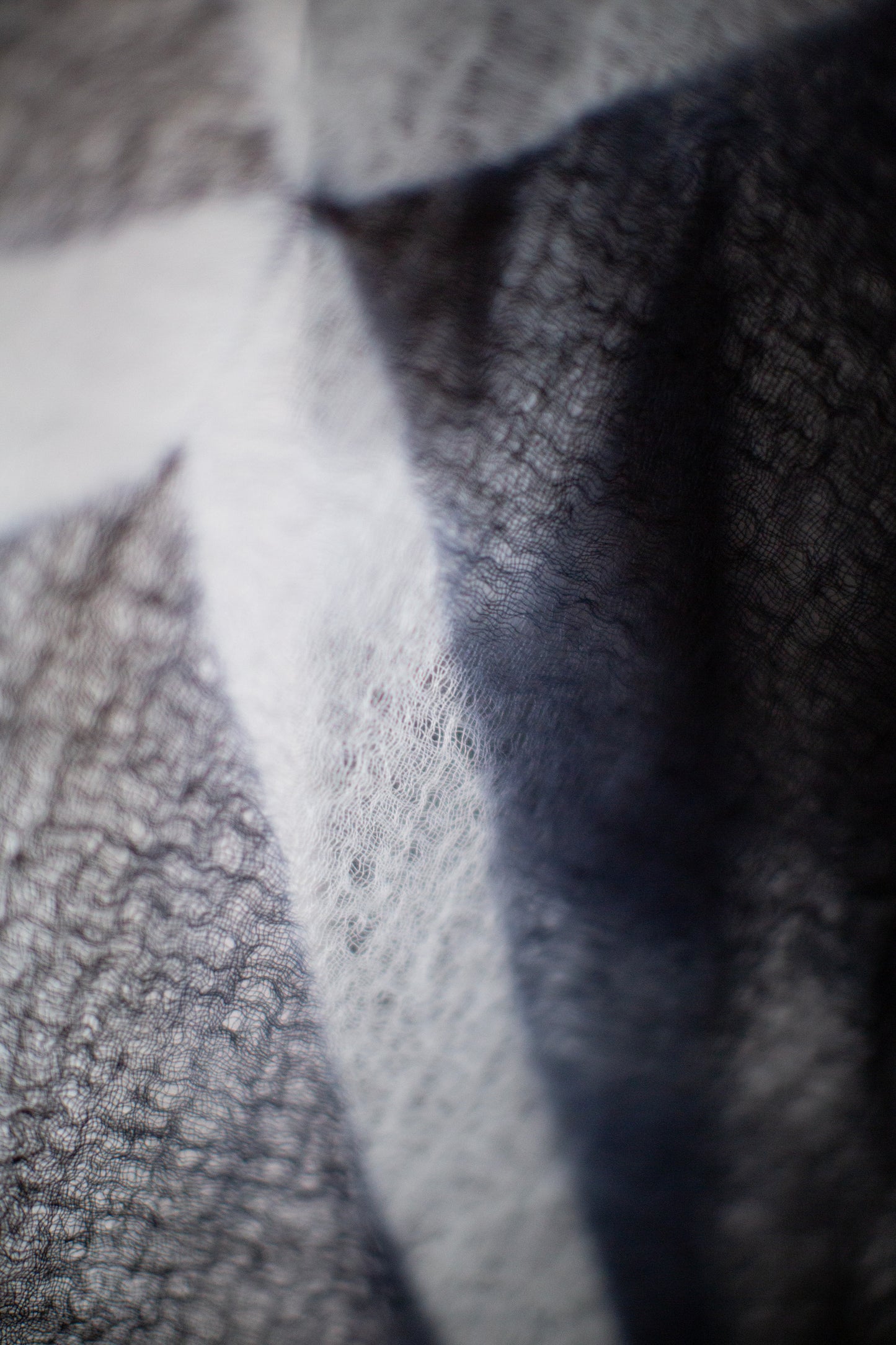 shibori dyed large hand woven feather weight cashmere shawl