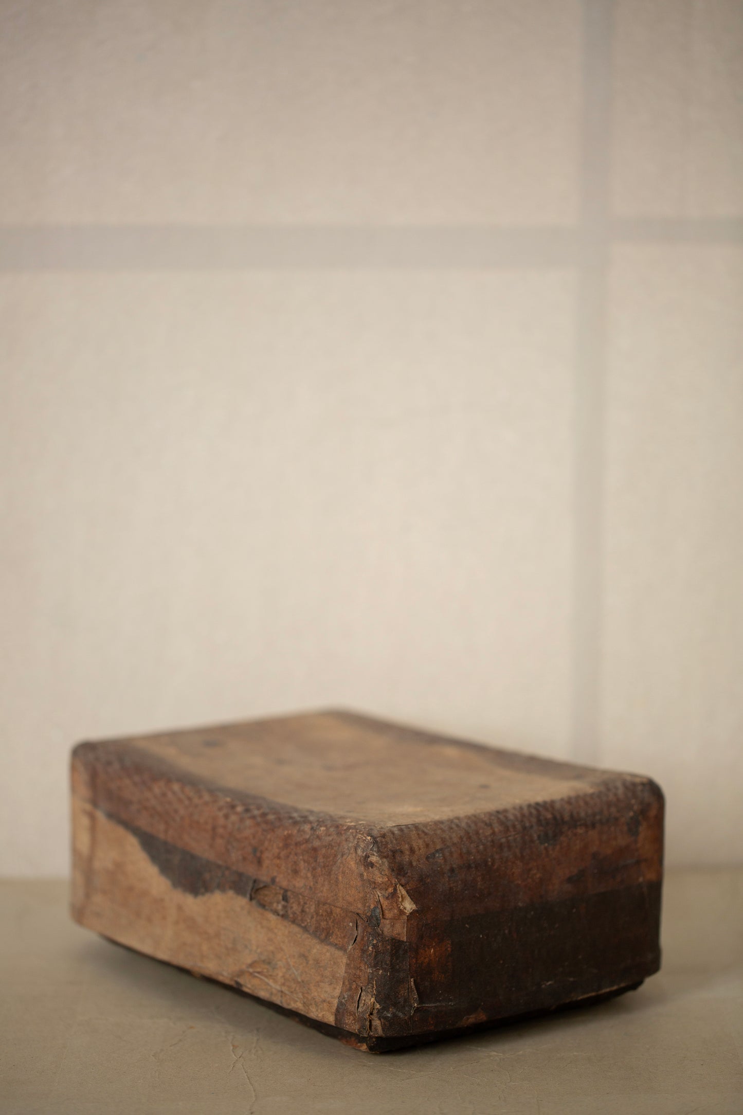 Rattan covered paper storage basket
