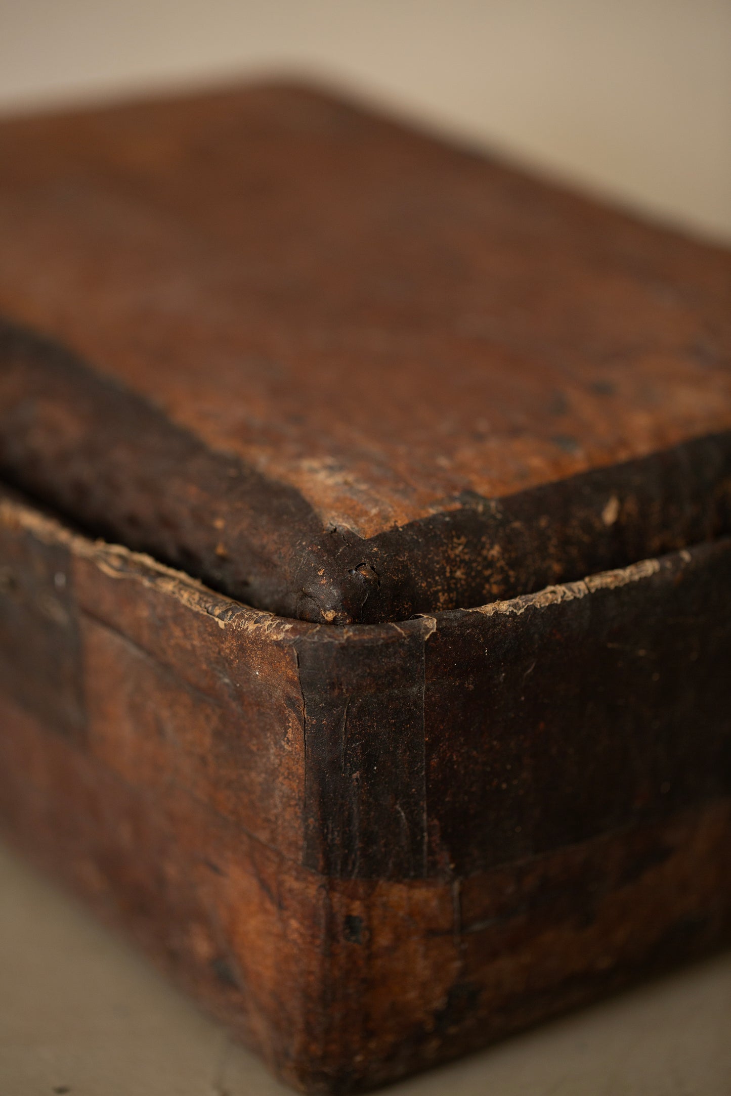 Rattan covered paper storage basket