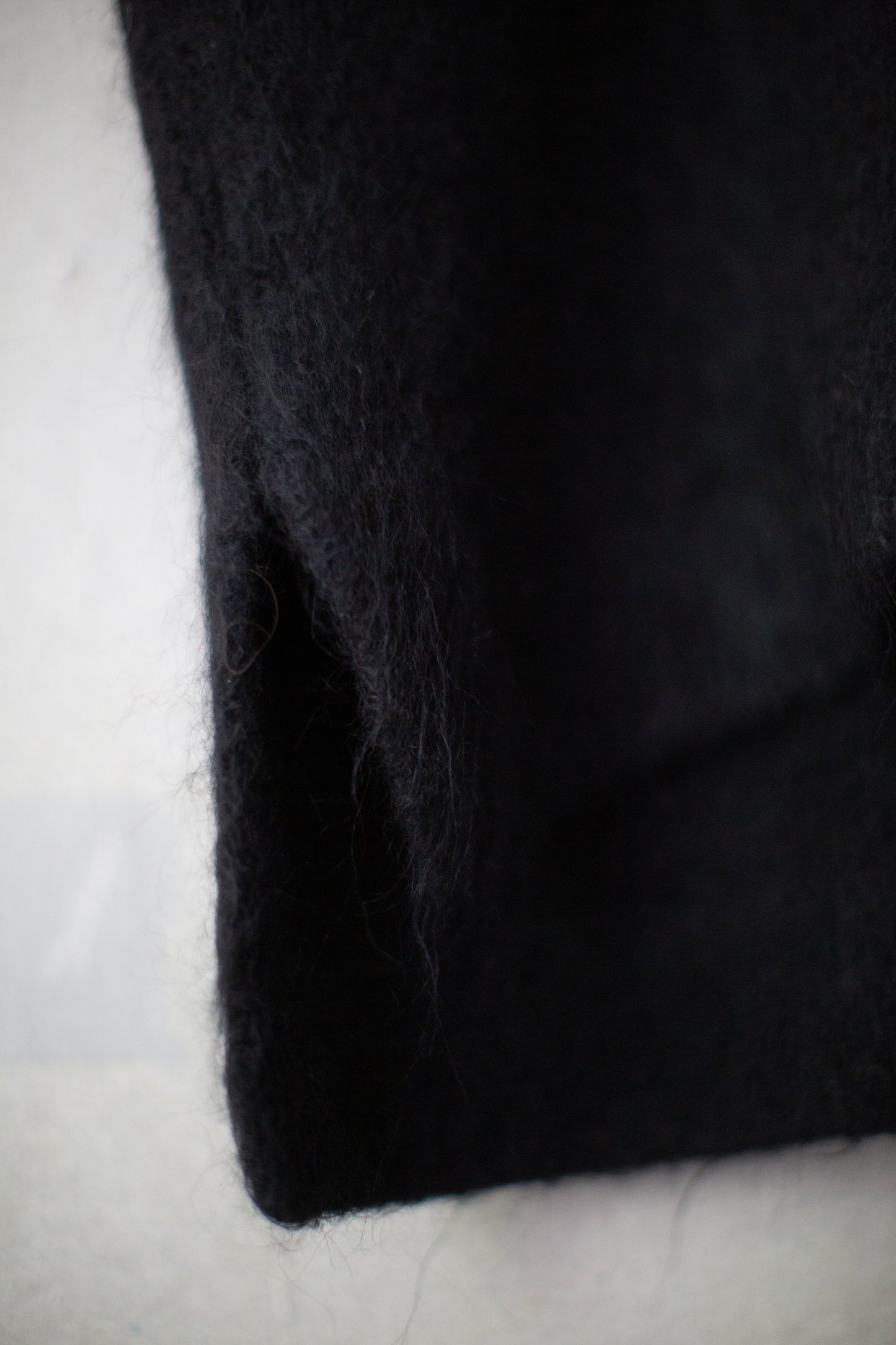 Black brushed vest