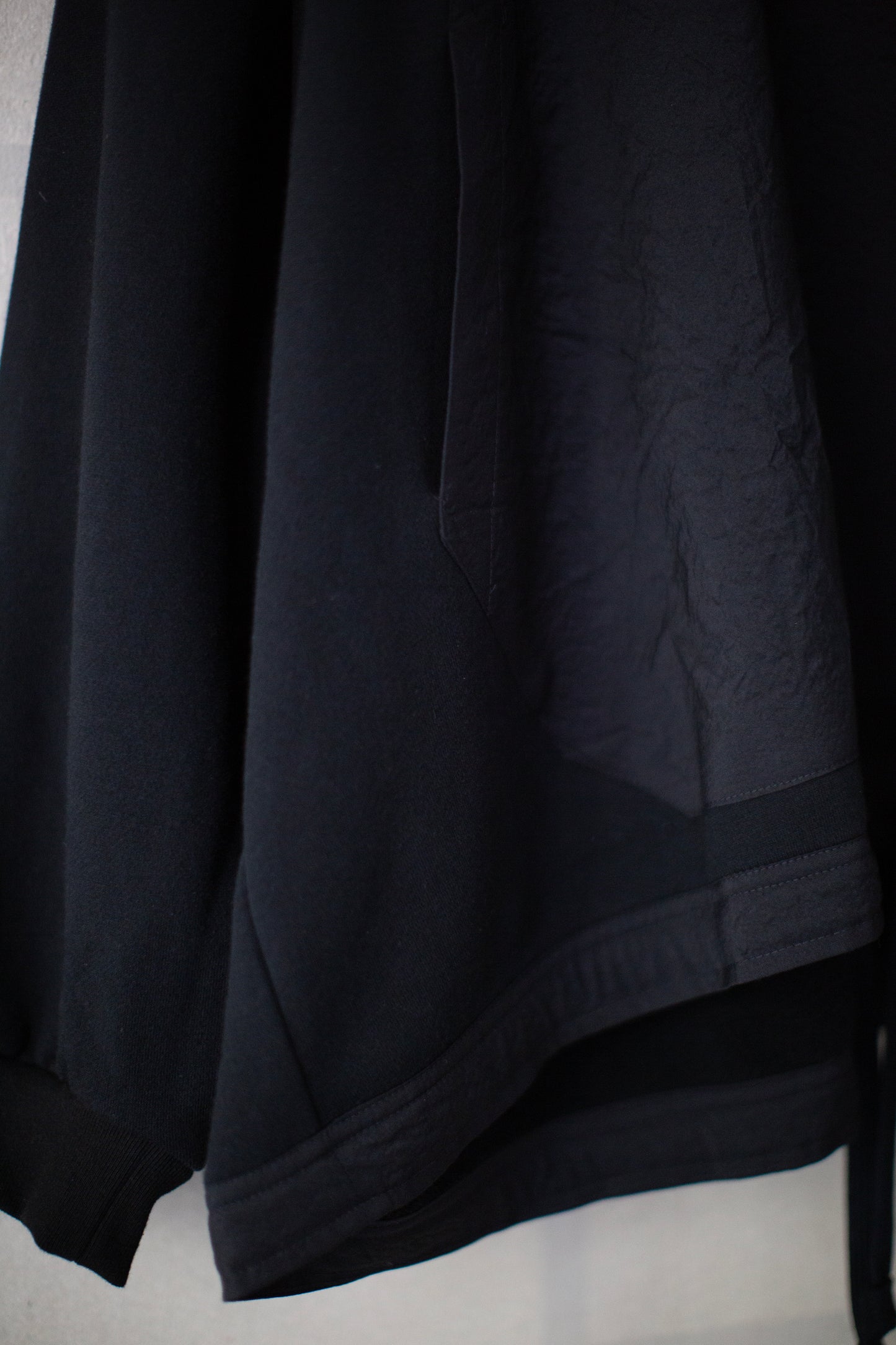 SWEAT#59 - COTTON/YAK TERRY SWEAT BLACK