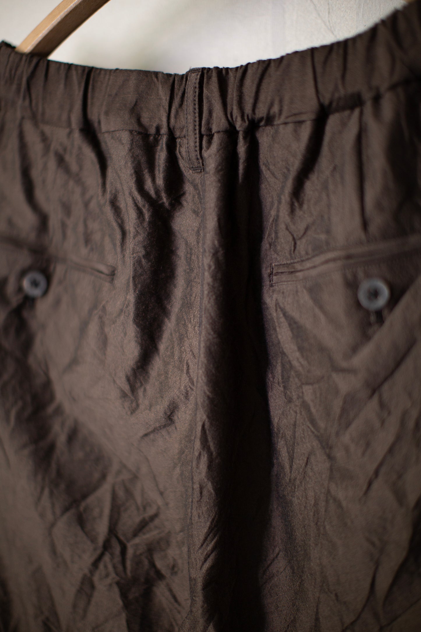 dark bronze easy straight pants