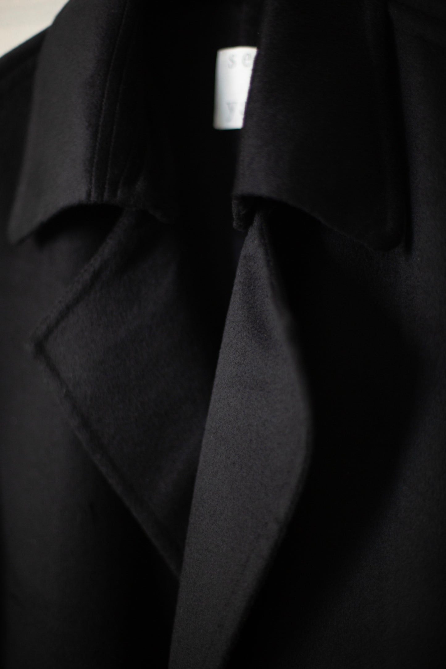 BLACK DOUBLE FACE CHRIS COAT