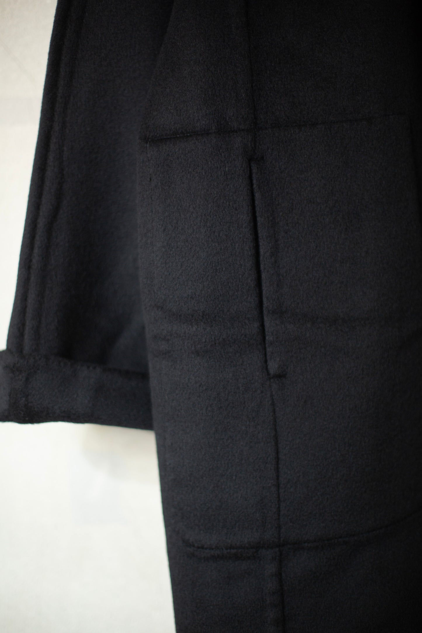 BLACK DOUBLE FACE CHRIS COAT