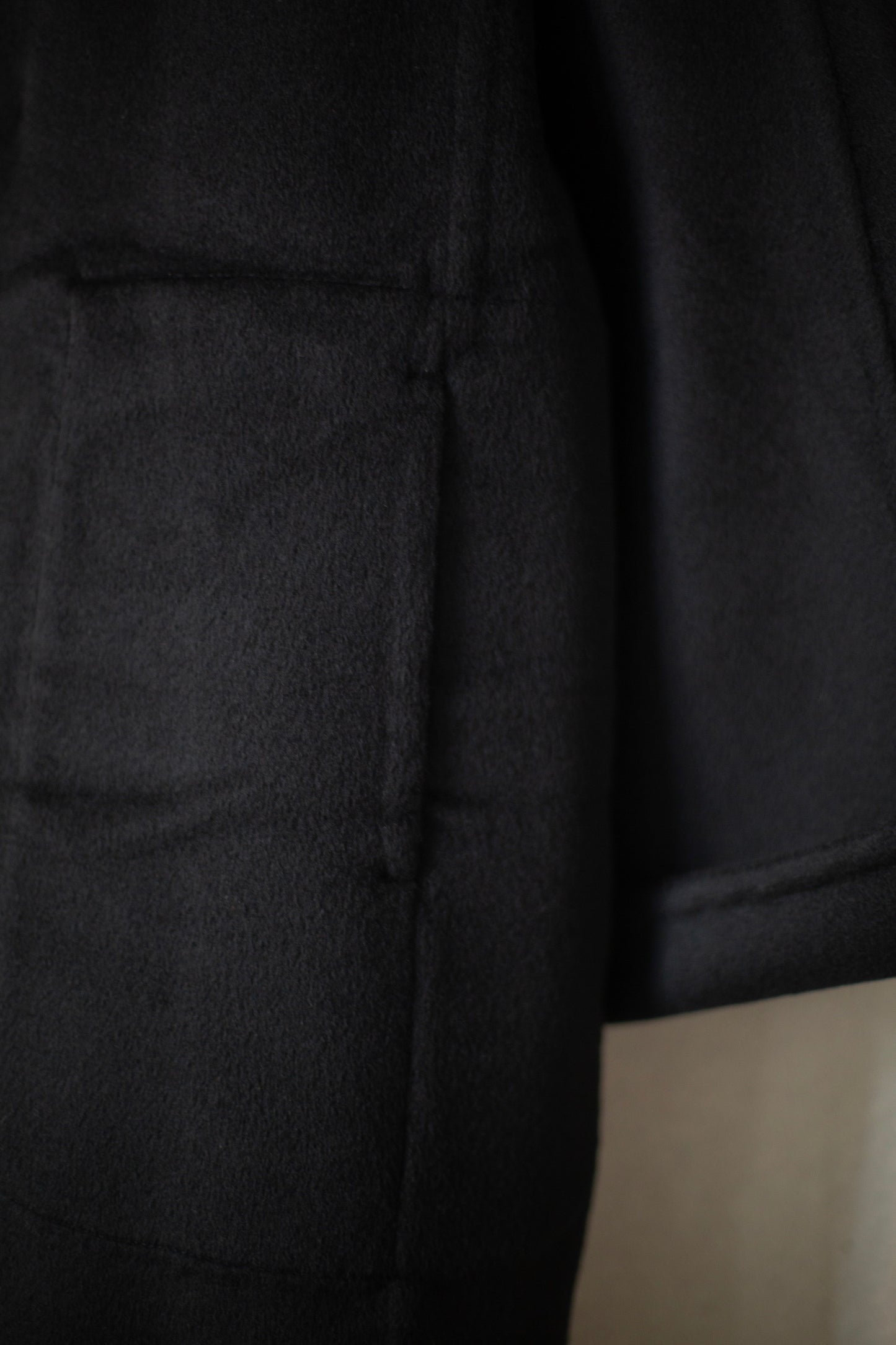 BLACK DOUBLE FACE CHRIS COAT