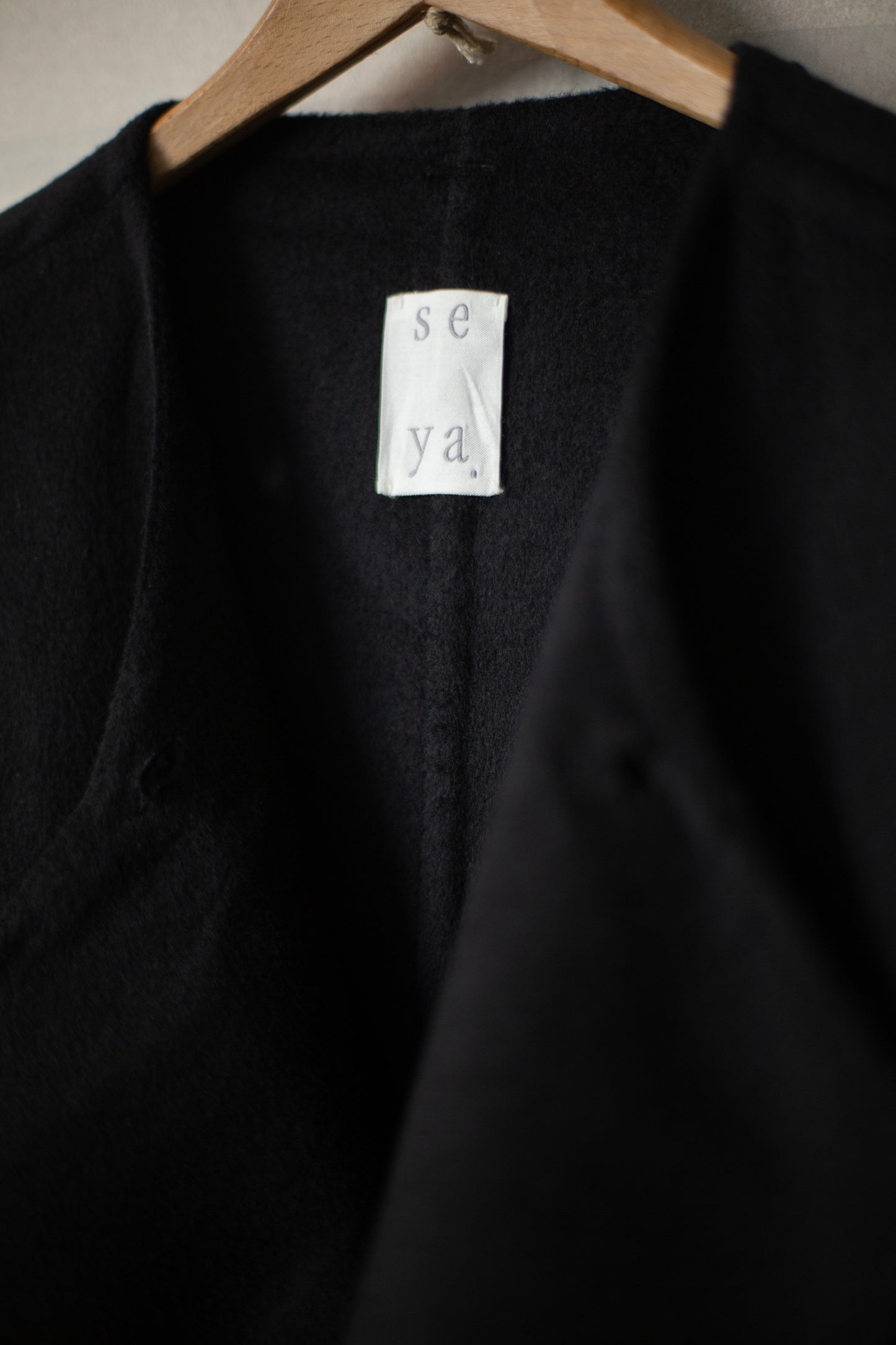 BLACK DOUBLE FACE CHRIS COAT