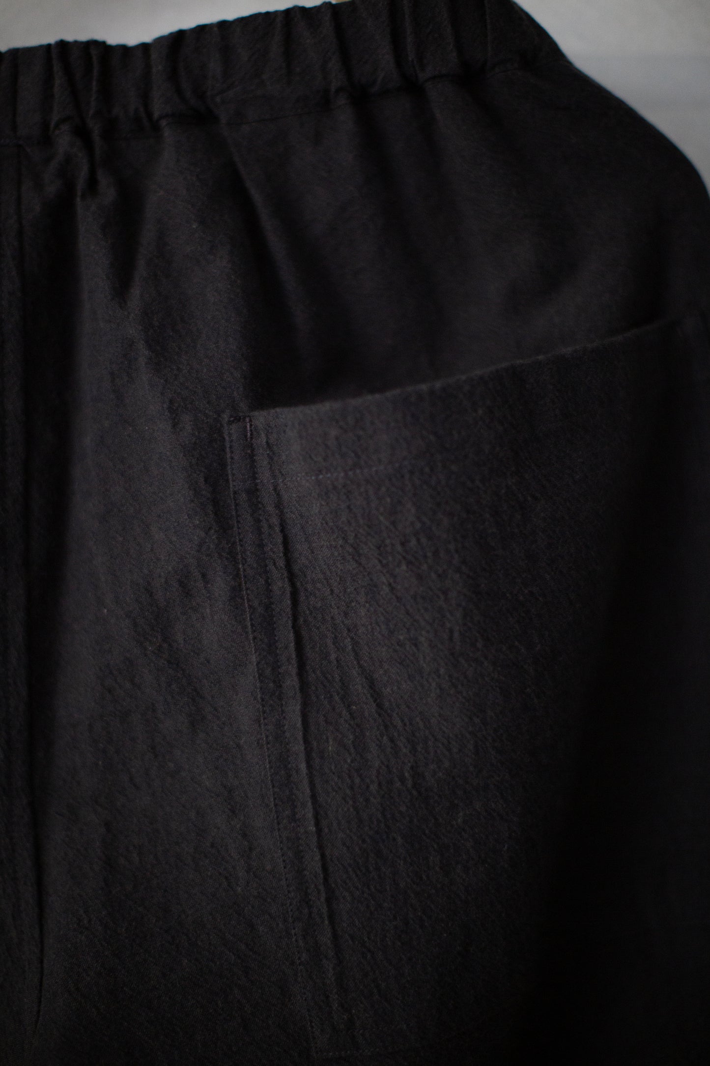 Dark Brown cotton yak wool wide trousers