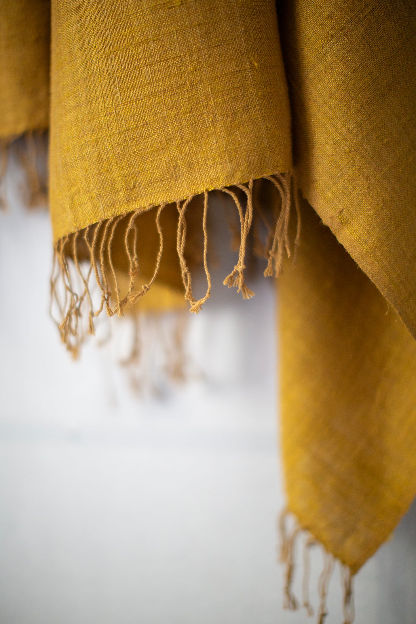 Ochre silk stole