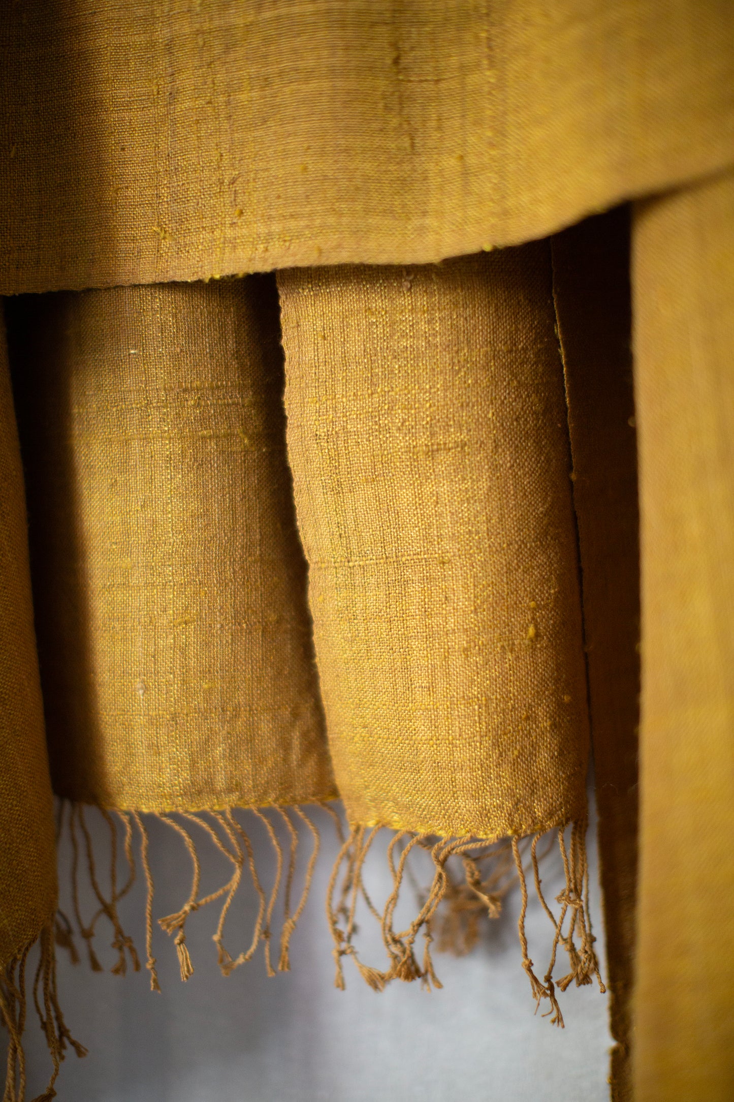 Ochre silk stole