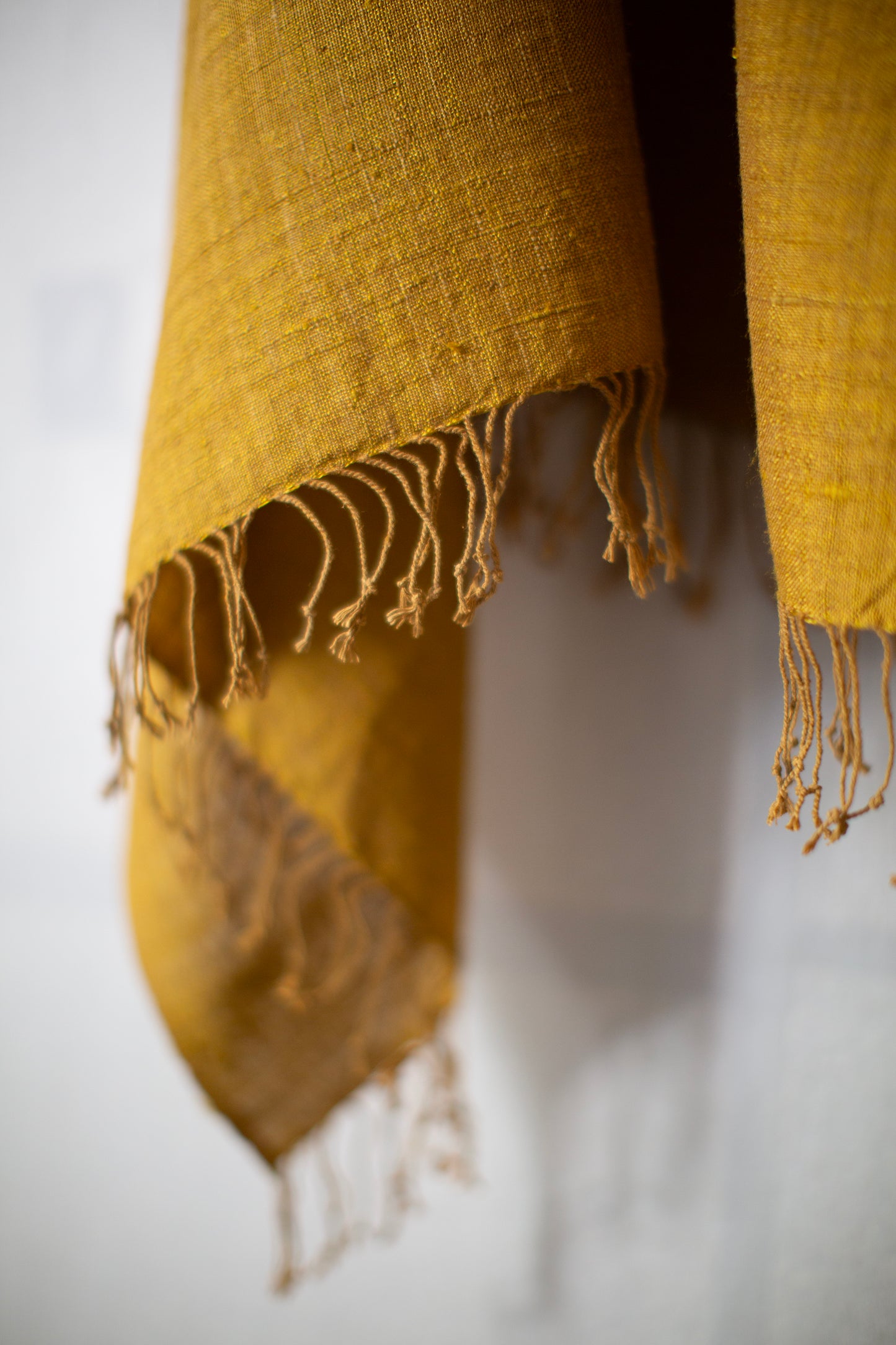Ochre silk stole