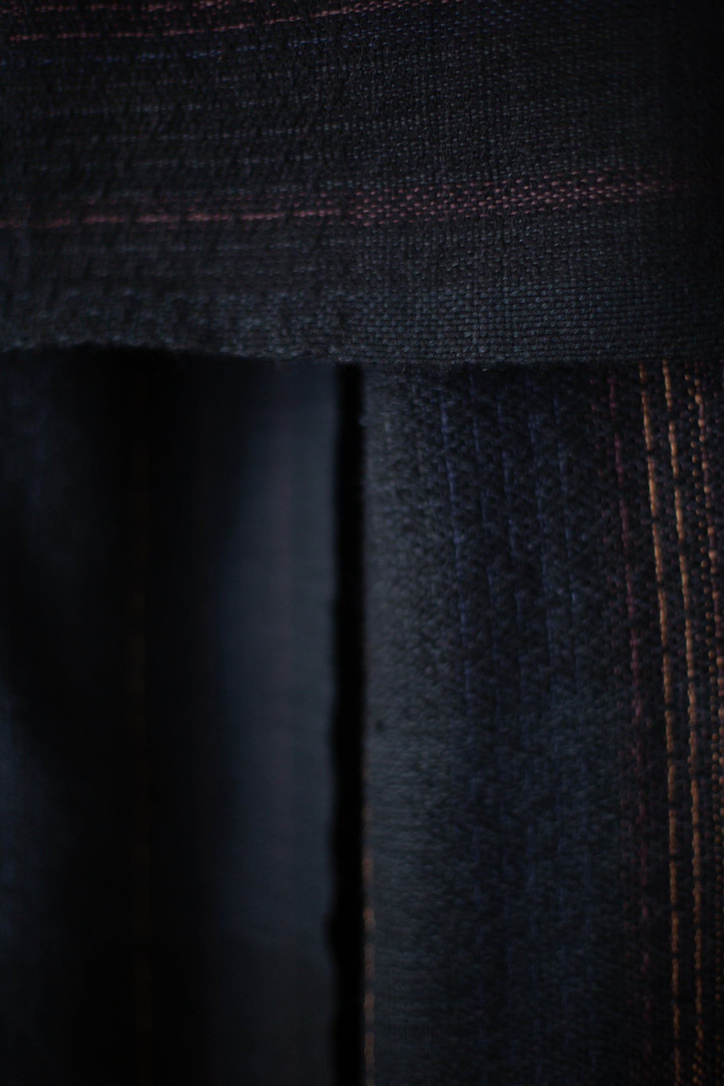 Hand woven Scarf black - brown