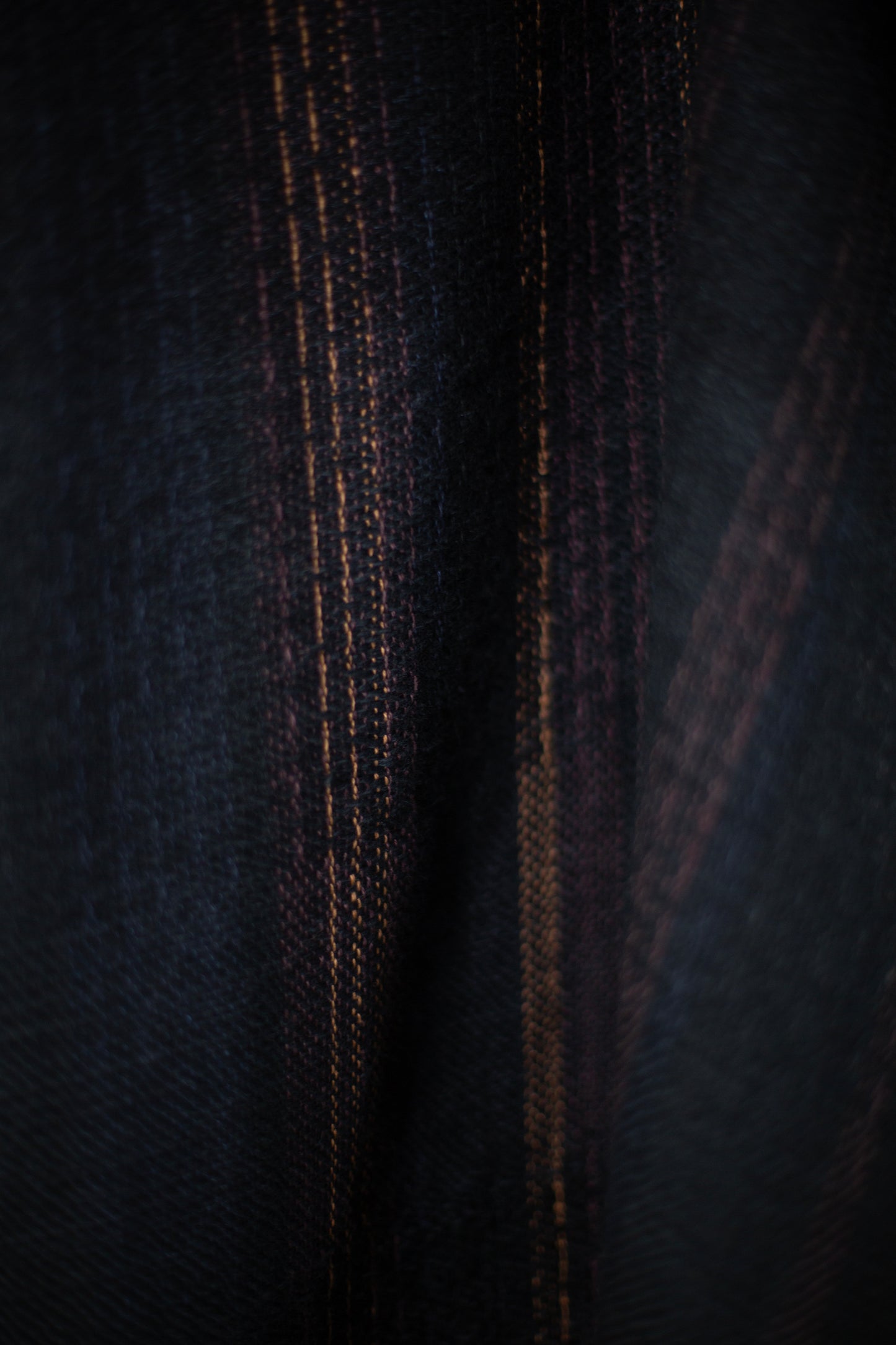 Hand woven Scarf black - brown