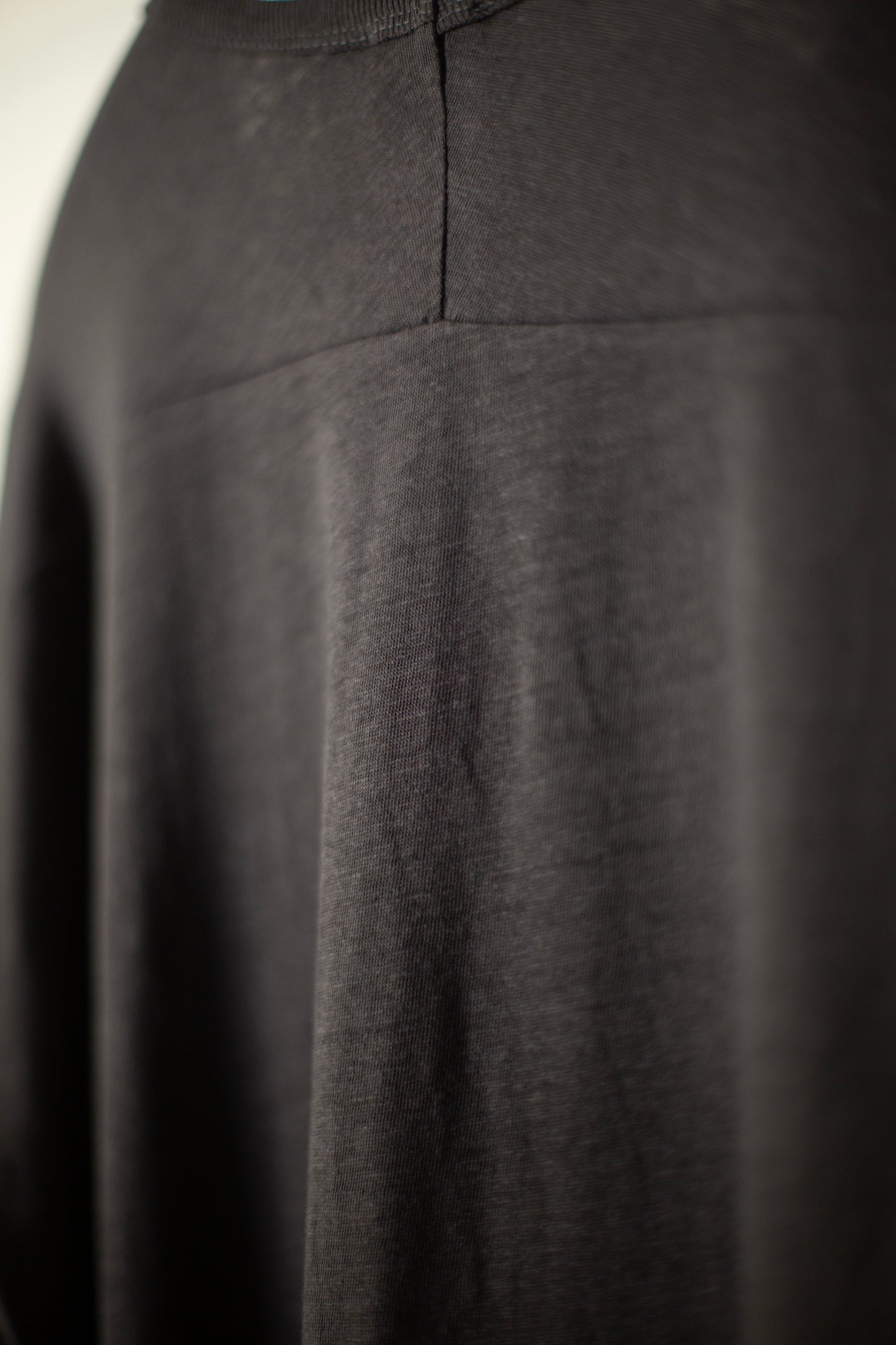 TEE#87 - ORGANIC COTTON LINEN EGGPLANT