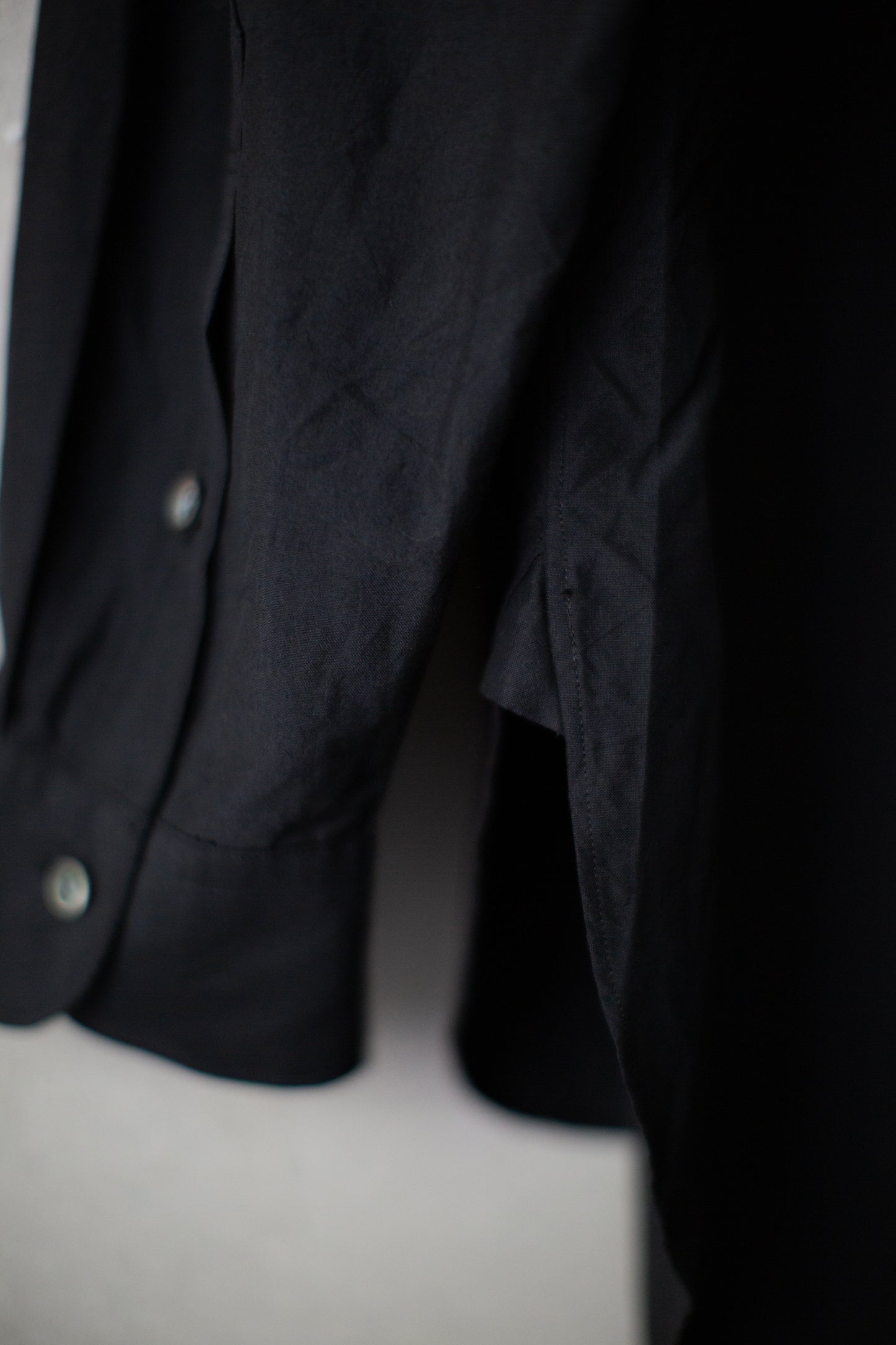 black silk broad cloth shirt