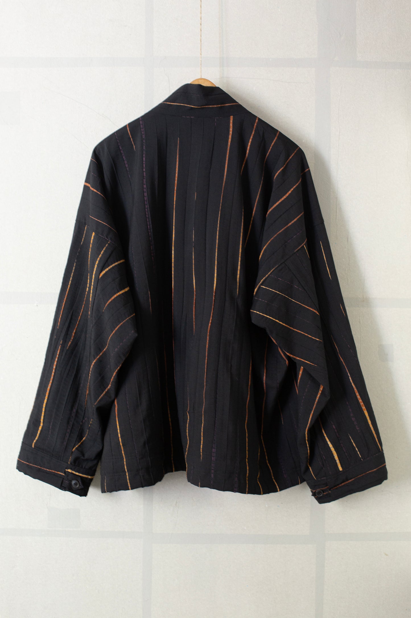 JACKET#53 - BLACK FLAME SHIBORI
