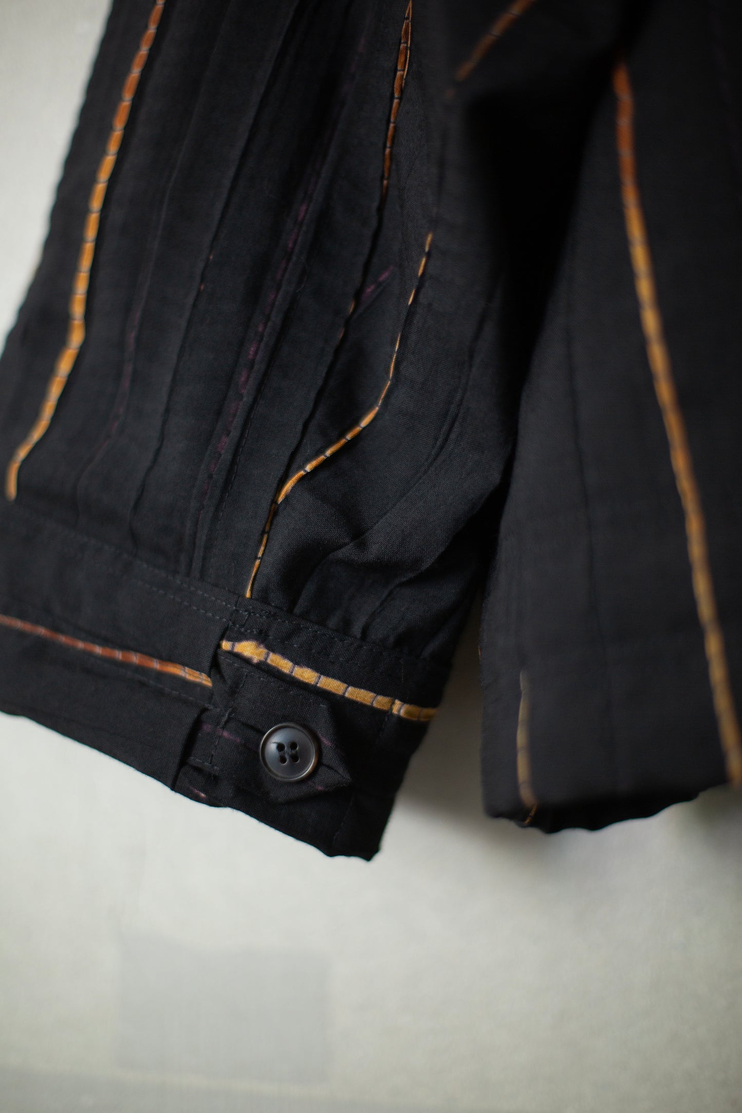 JACKET#53 - BLACK FLAME SHIBORI