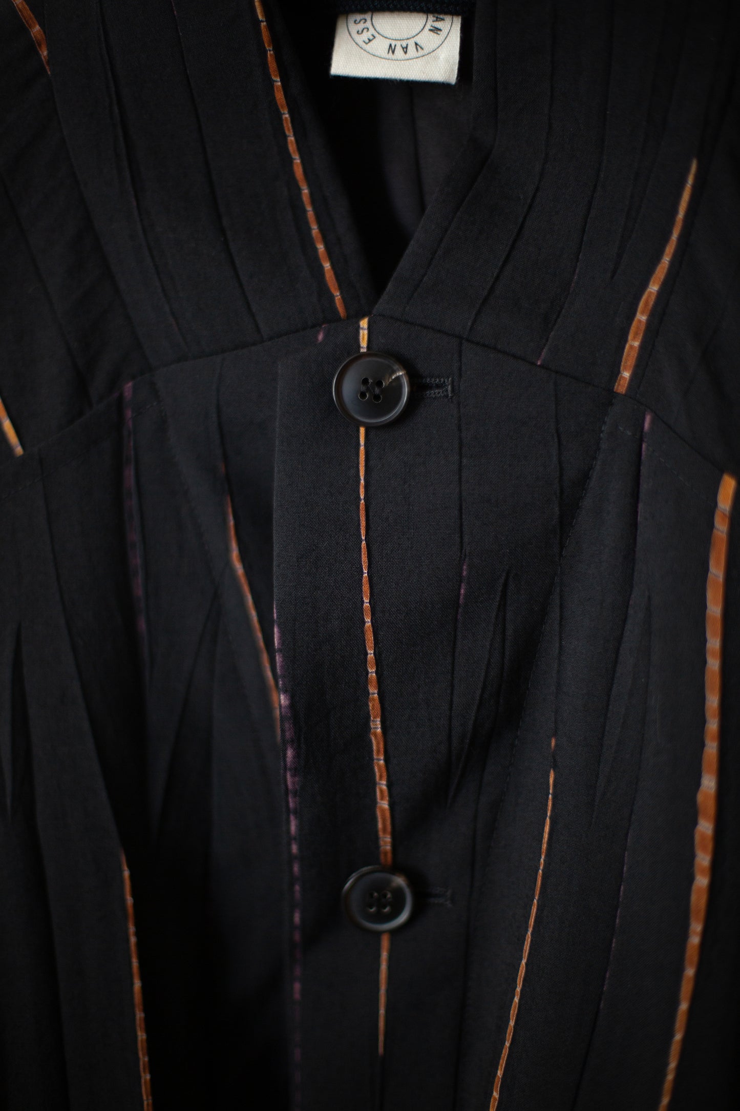 JACKET#53 - BLACK FLAME SHIBORI