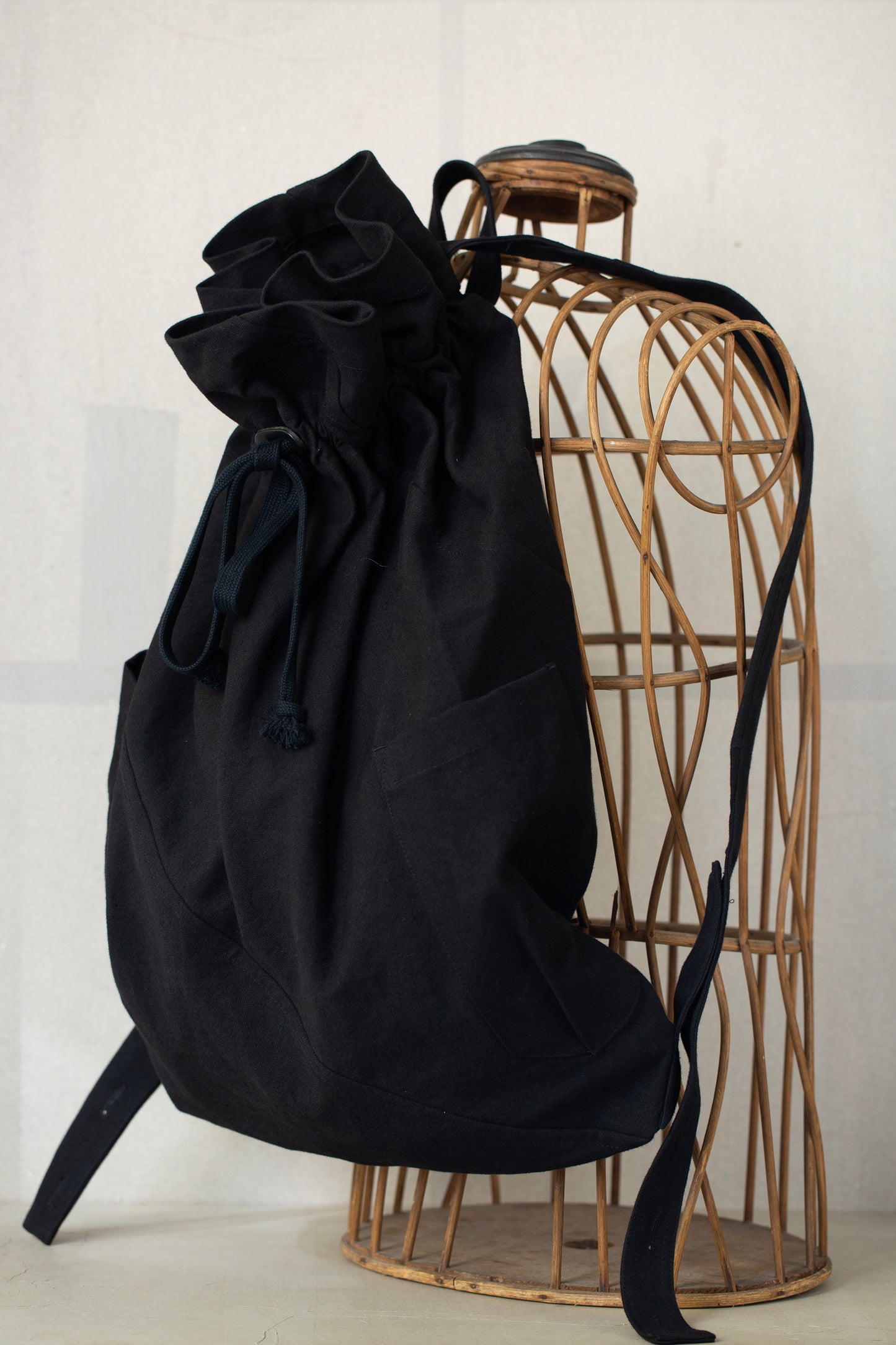 BAG#40 - PAPER COTTON CANVAS BLACK