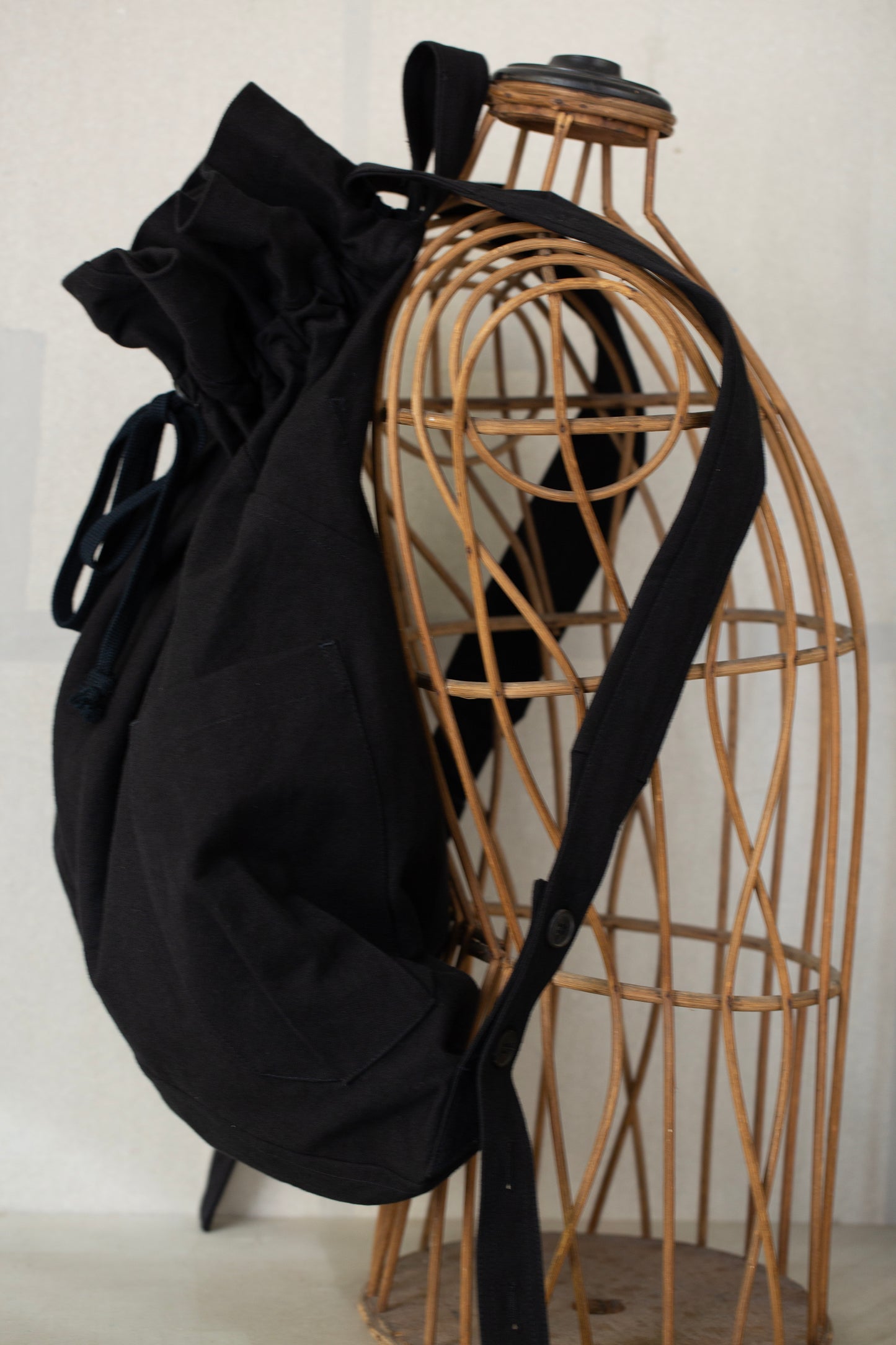 BAG#40 - PAPER COTTON CANVAS BLACK