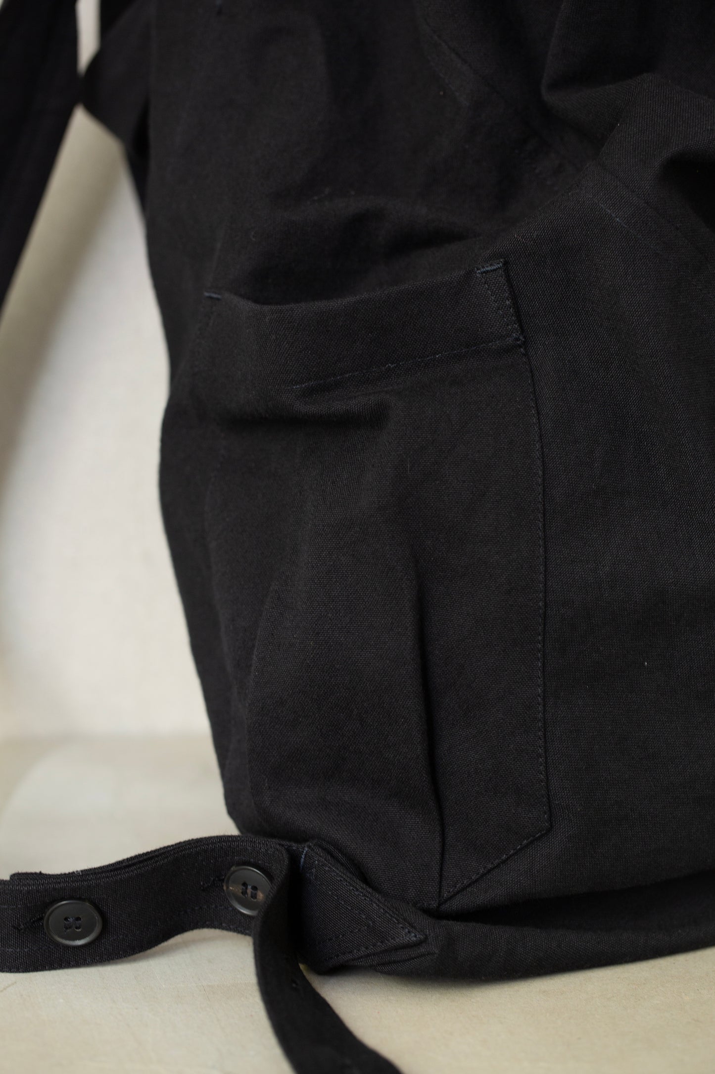 BAG#40 - PAPER COTTON CANVAS BLACK