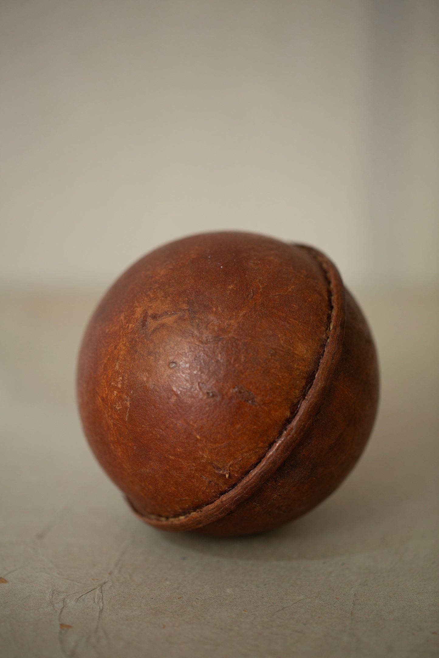 Hand crafted leather ball