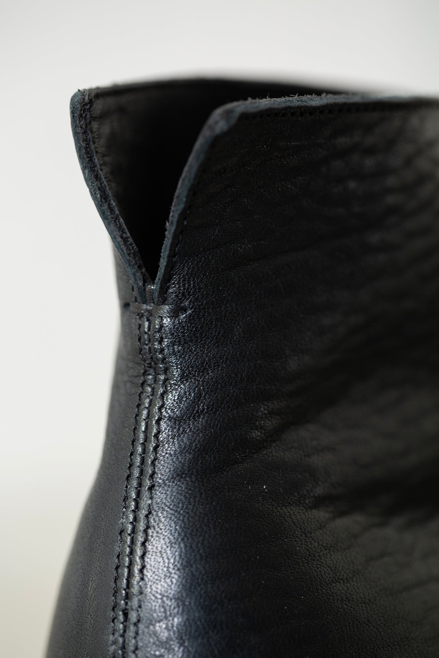 Handmade Black leather Mckay Ankleboots