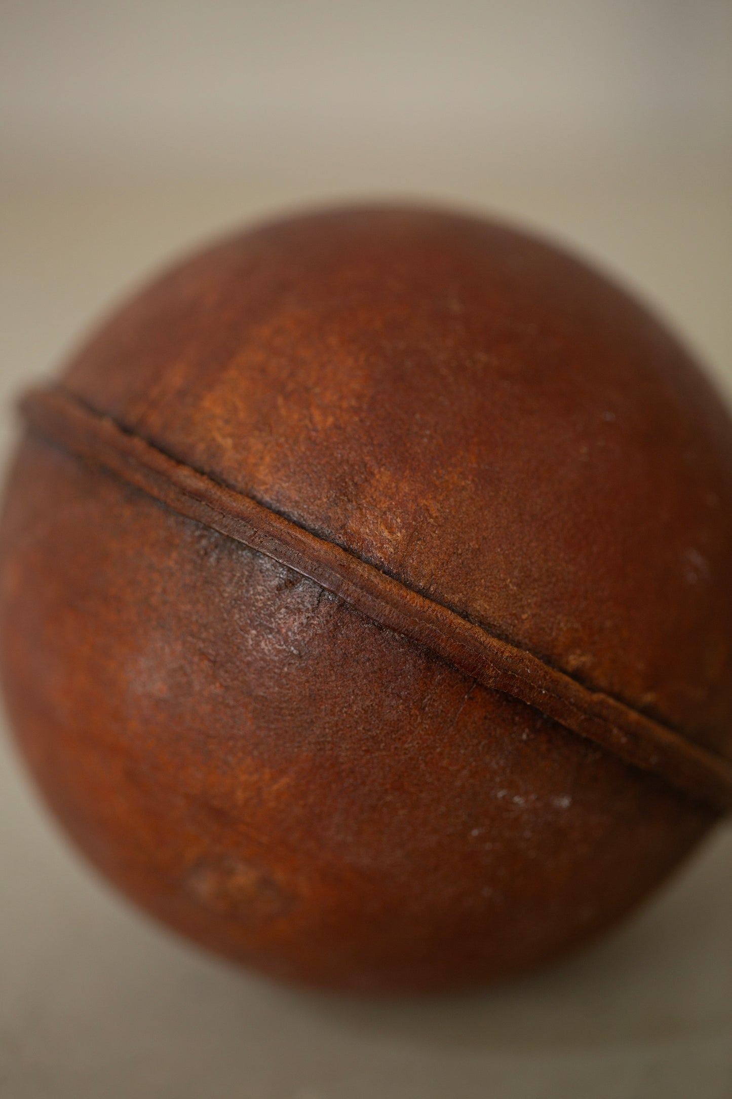 Hand crafted leather ball