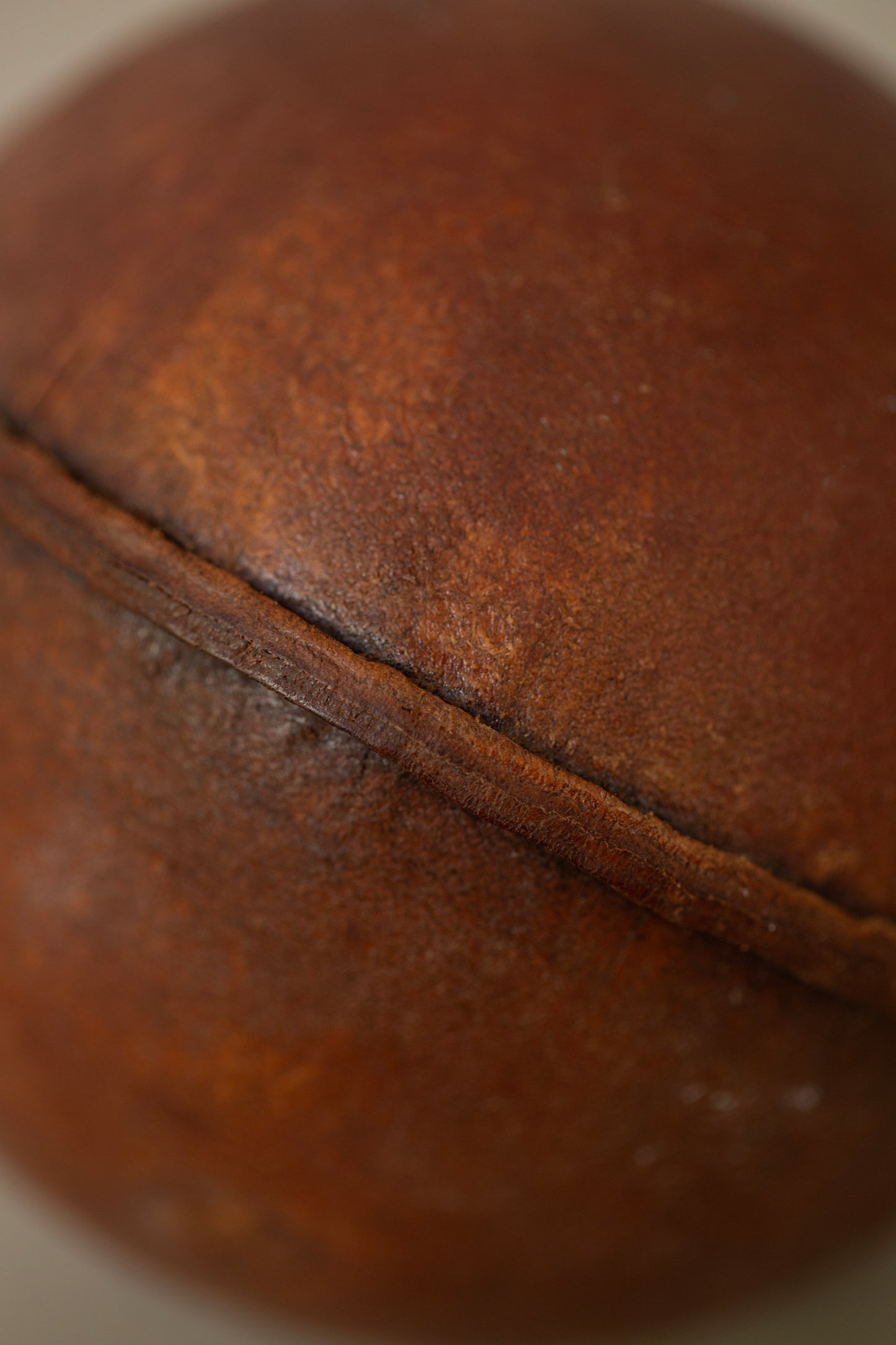 Hand crafted leather ball