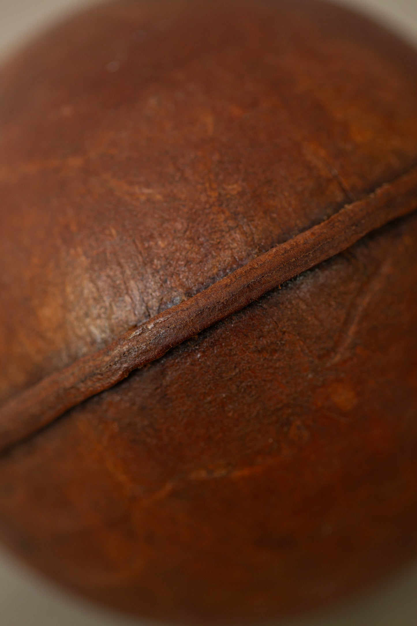 Hand crafted leather ball