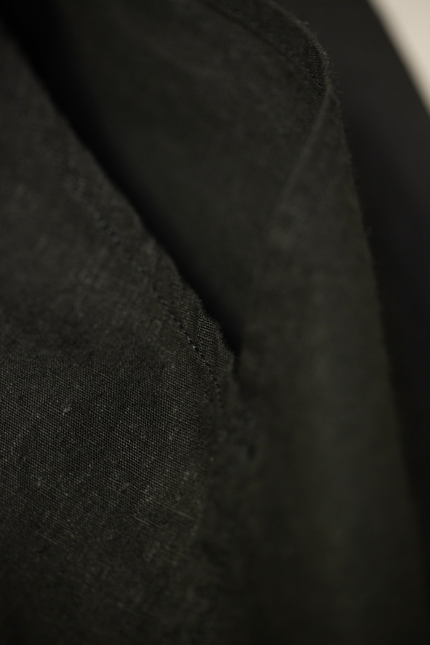 Large Azuma bag in navy & black hemp cotton weather
