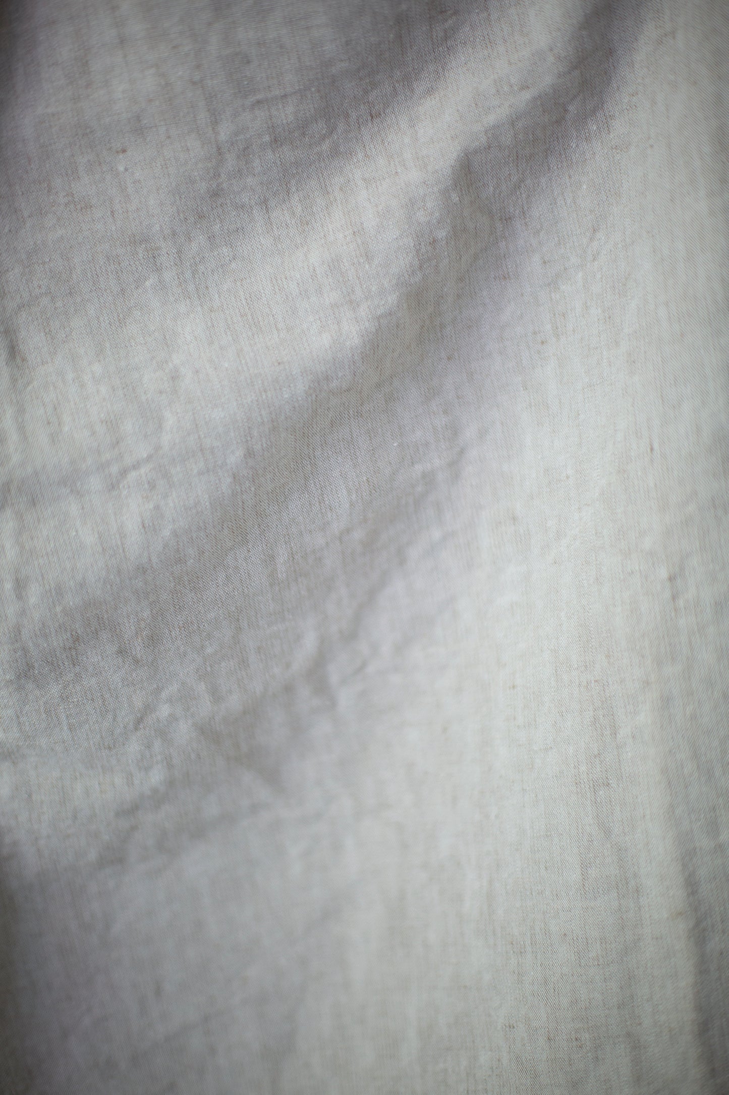 straight long pants in chalk high-density hemp-cotton