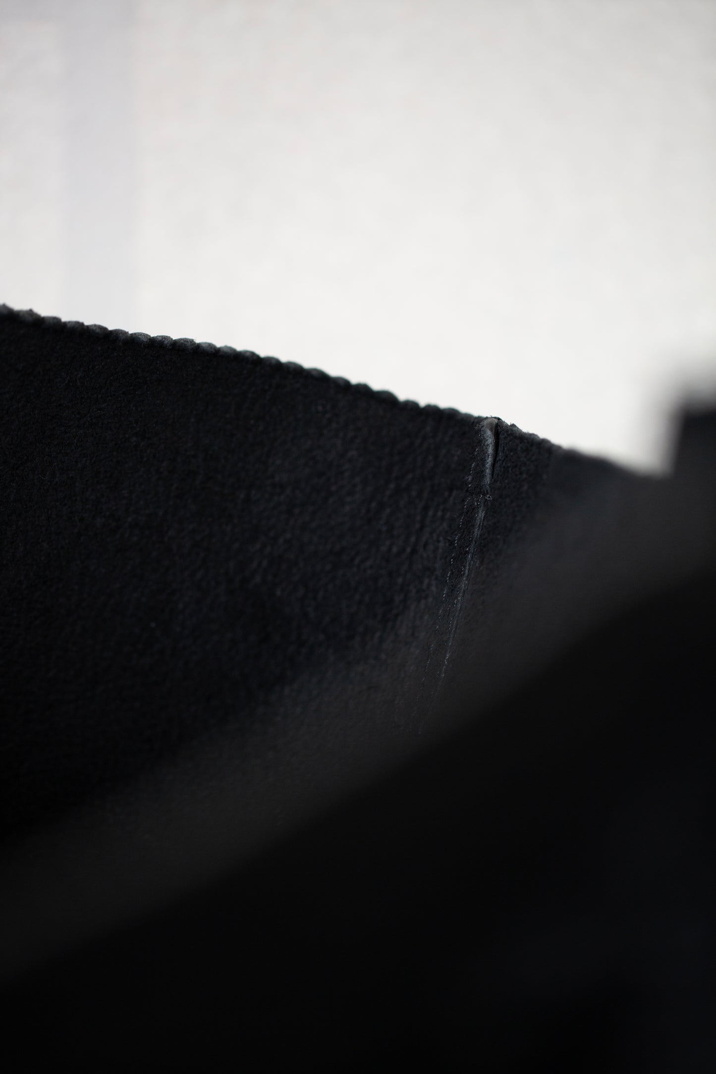 Large Black waxed Leather Bag