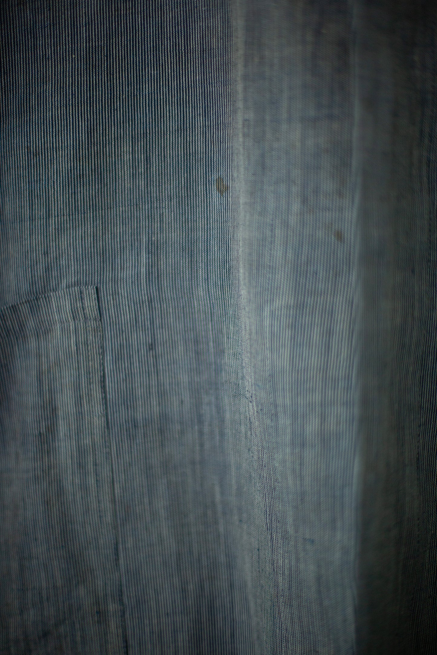 Shirt coat from antique handwoven kimono fabric