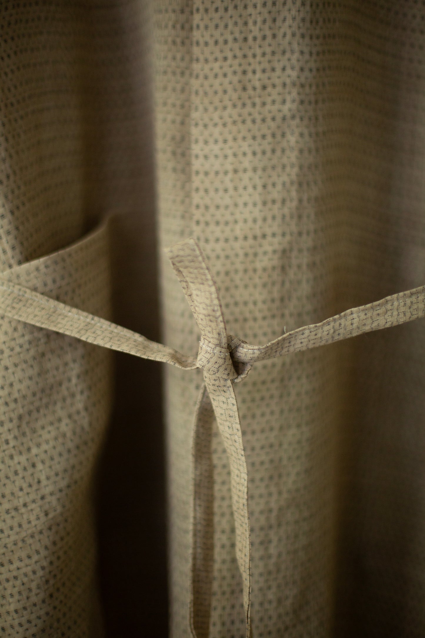 Shirt coat from antique handwoven kimono fabric