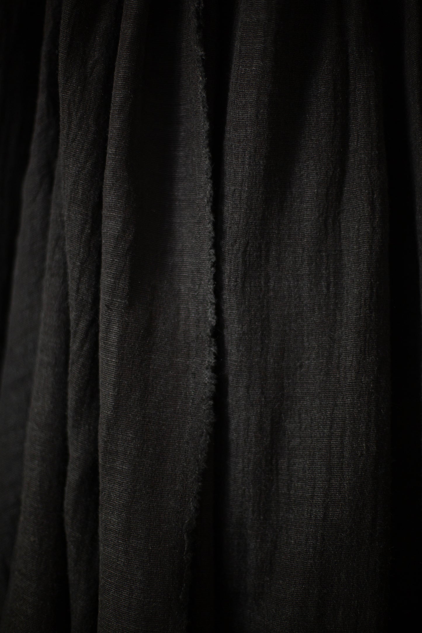 Large Shawl in black Tussar silk