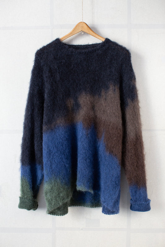 Mohair chusen dyeing knit