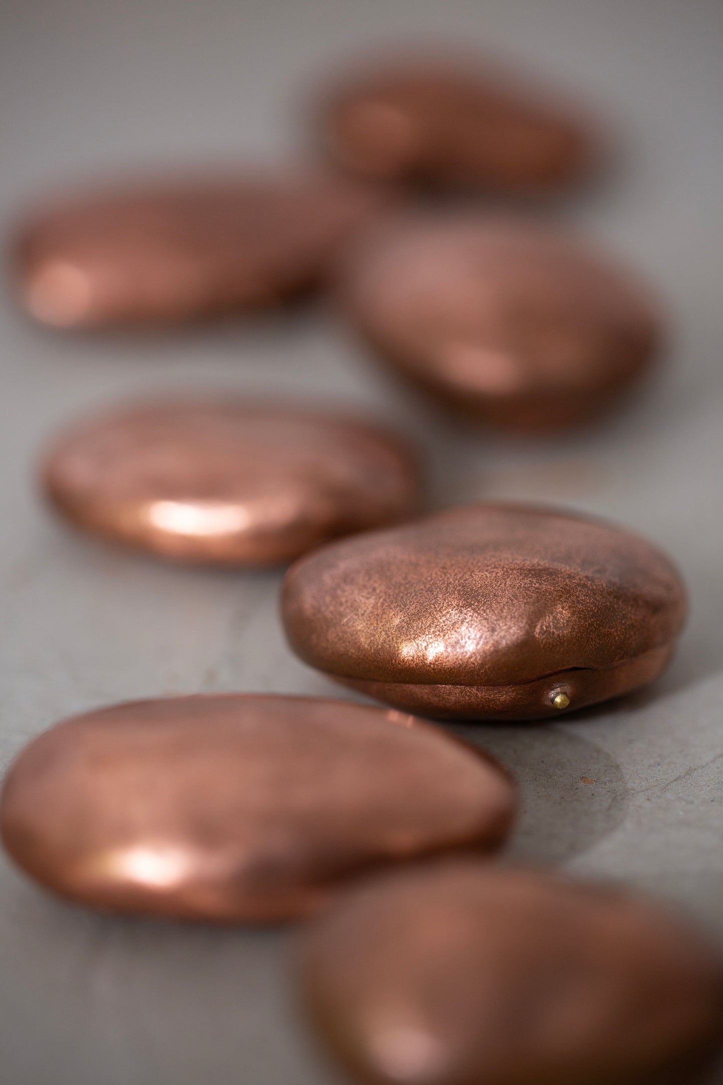 Ishiki stone in a copper vessel