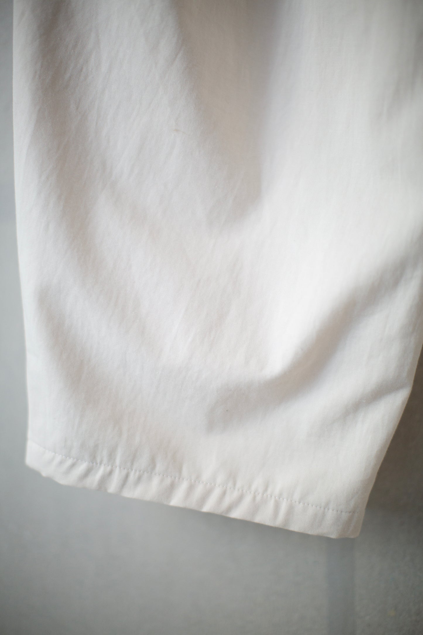 Off white wide balloon two layers trousers