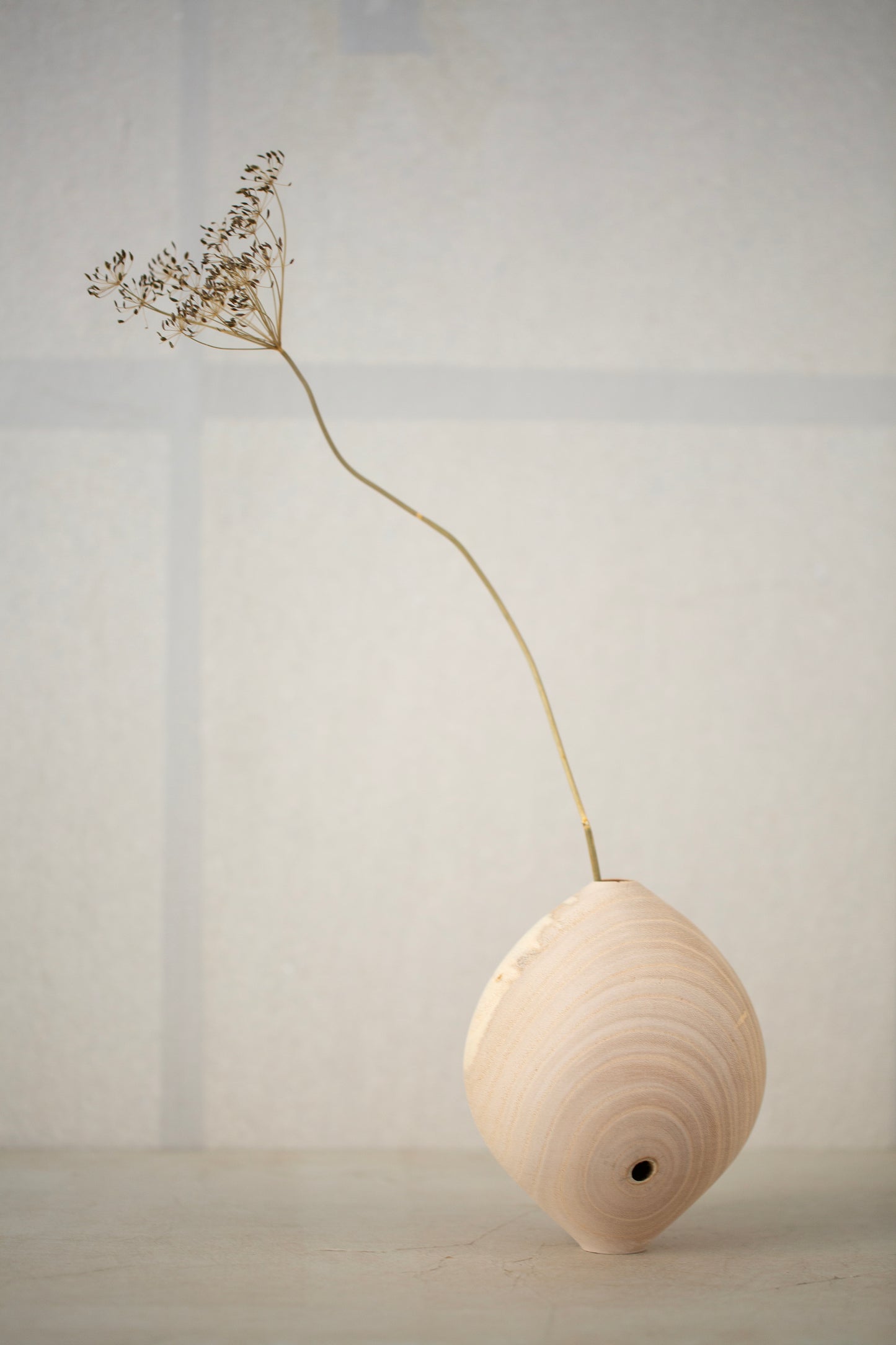 Wooden vase