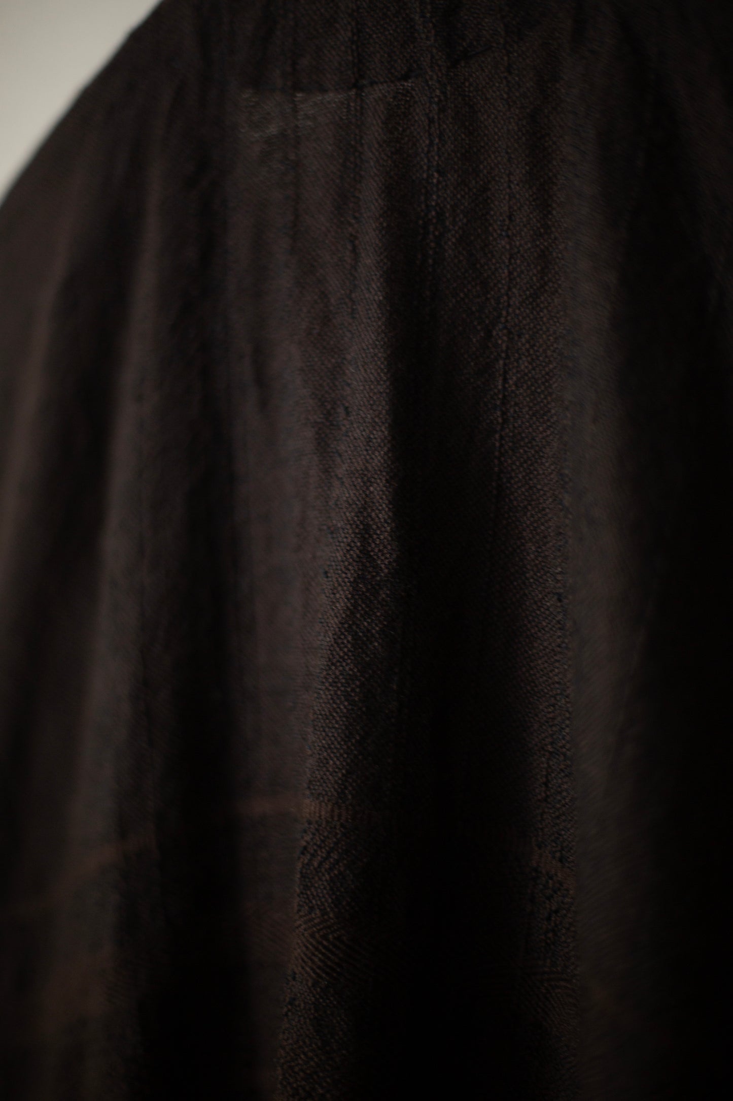 golden dragon IV - An Autumn brown sleeveless kimono