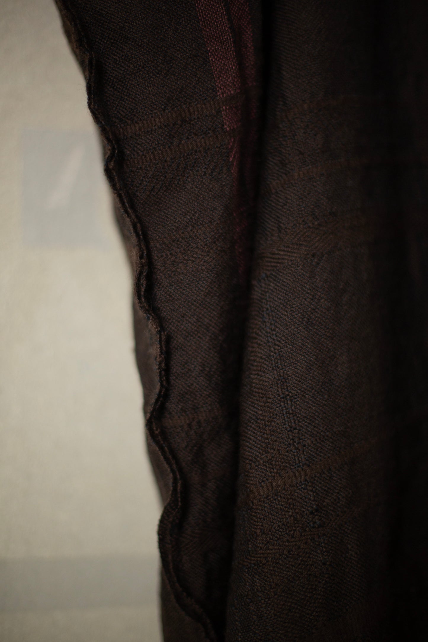 golden dragon IV - An Autumn brown sleeveless kimono